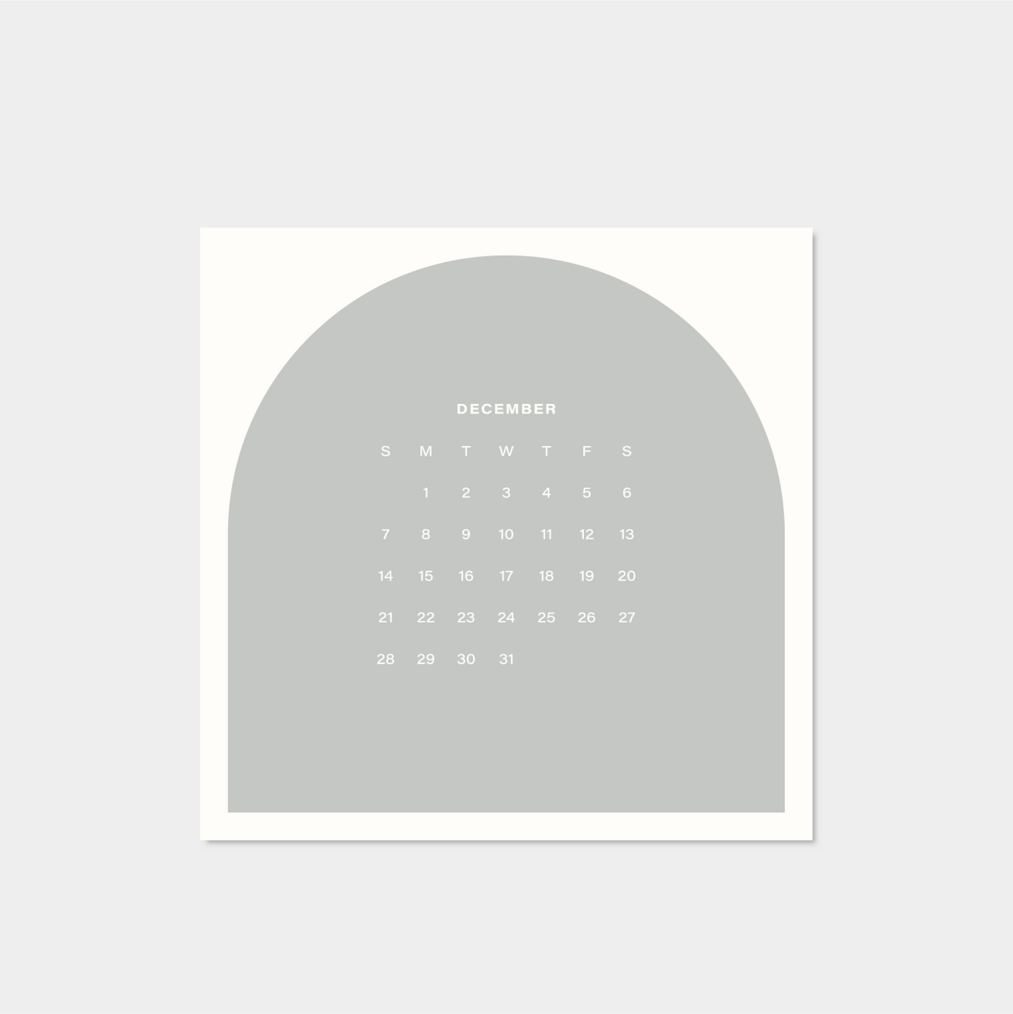 2025 Neo Shape Square Calendar