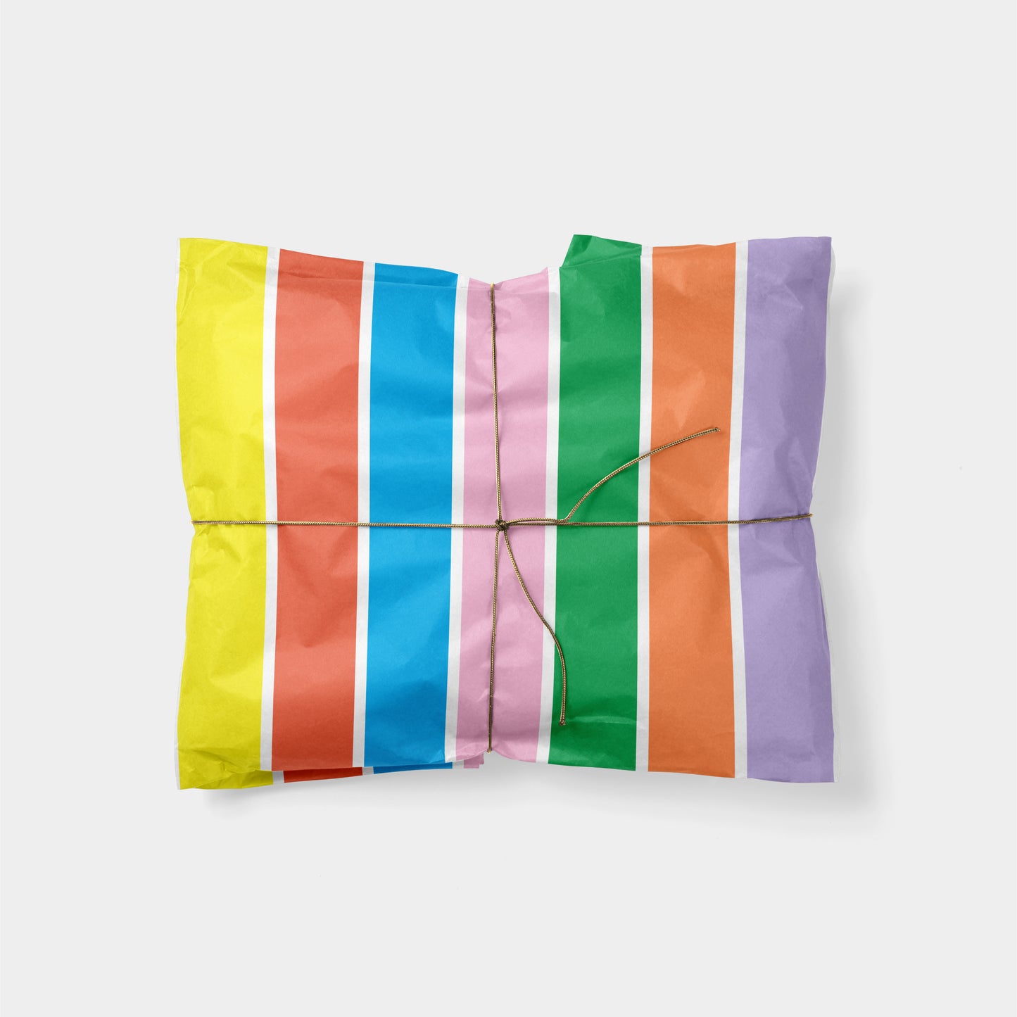 Big Multicolor Stripes Gift Wrap