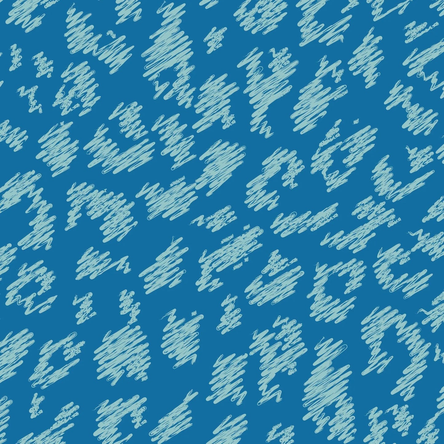 Blue Scribble Leopard Print Gift Wrap