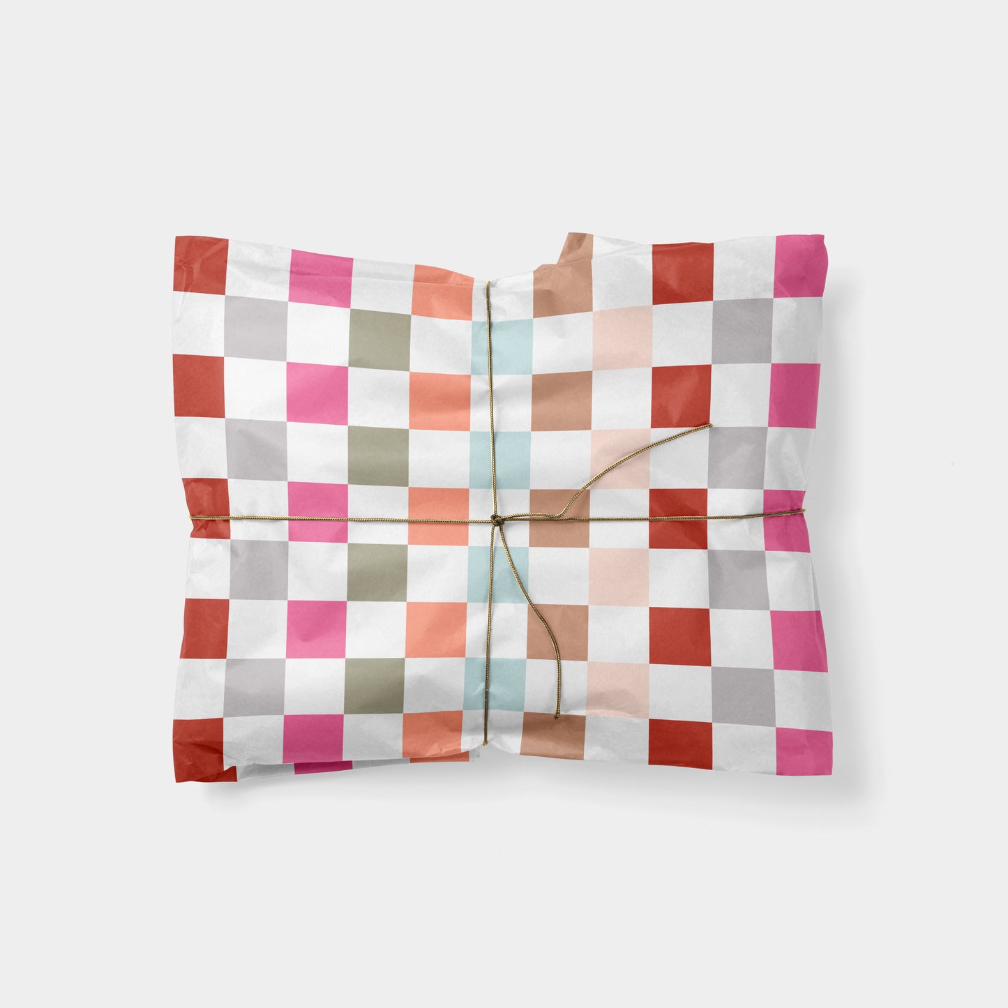 Colorful Checkerboard Gift Wrap V