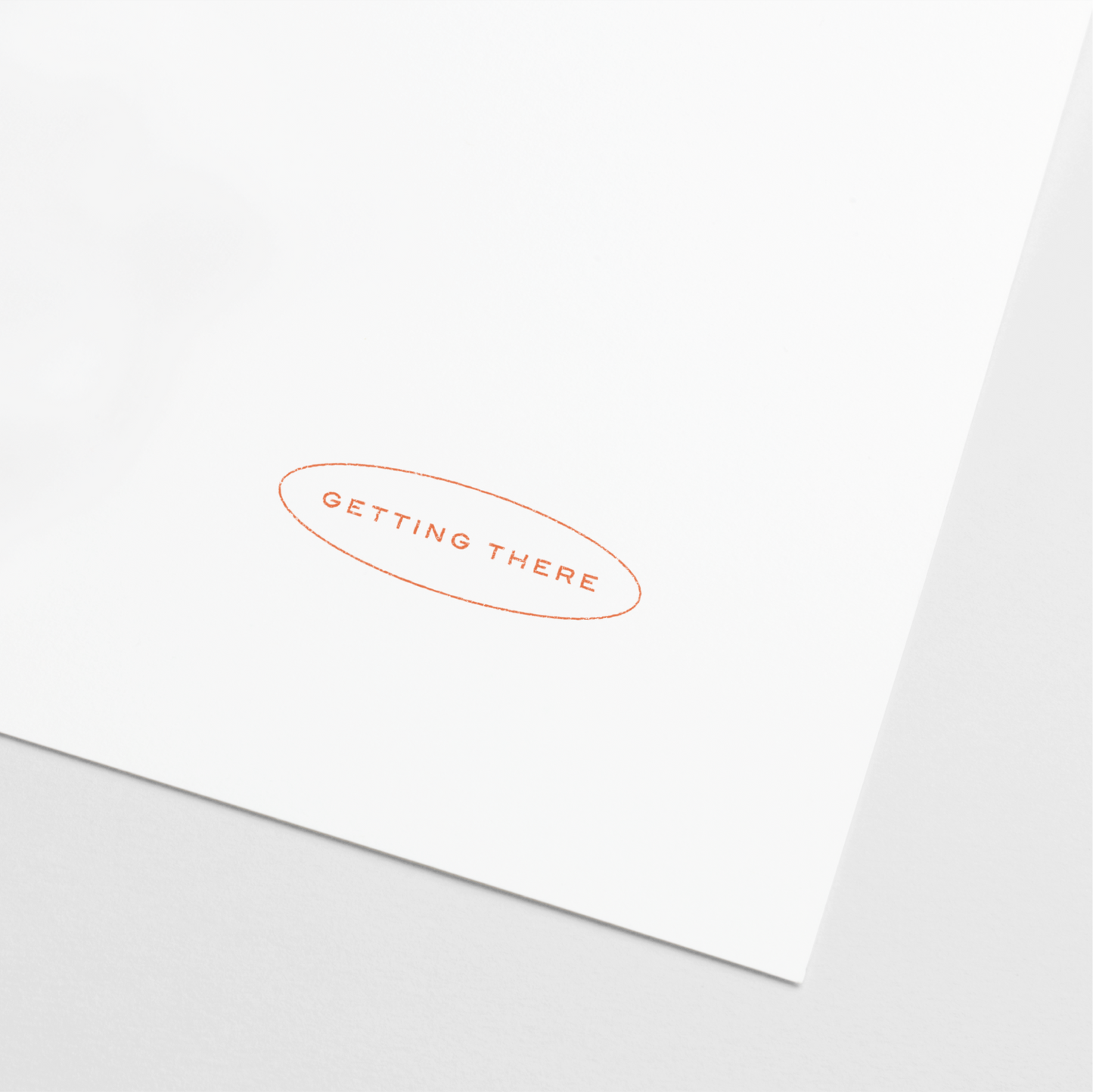 "Getting There" Teacher Stamp