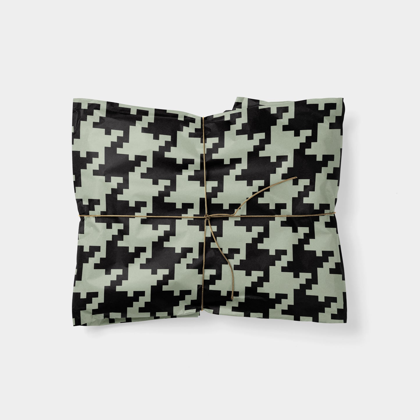 Lichen Green Oversized Houndstooth Gift