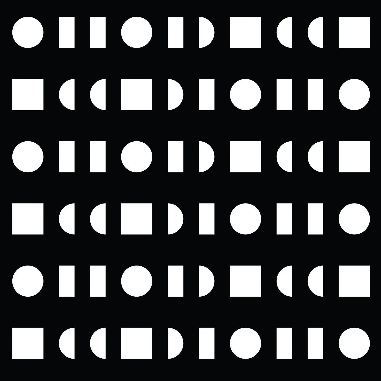 Minimal Black & White Geo Shape Gift Wrap