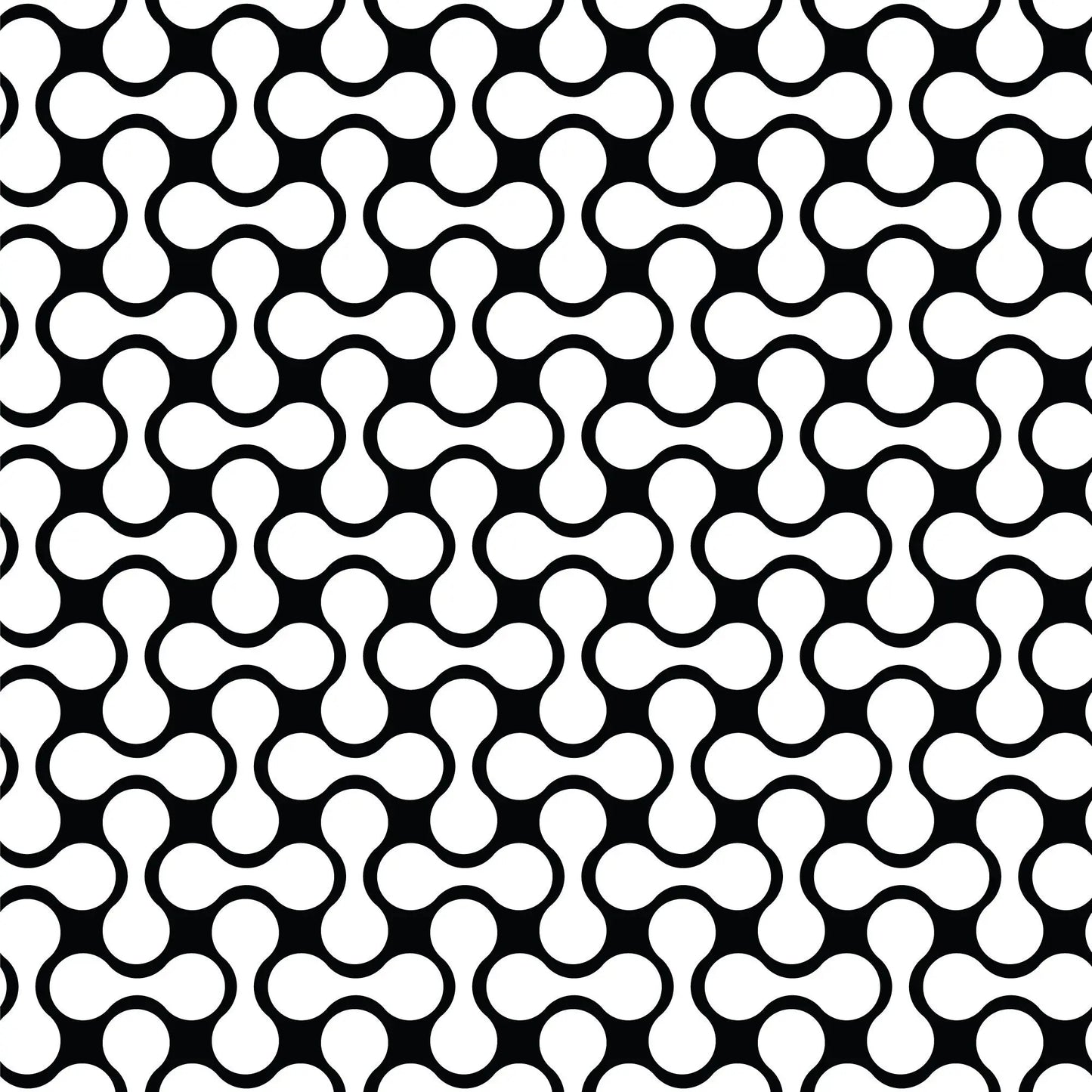 Minimal Shape Black & White Gift Wrap