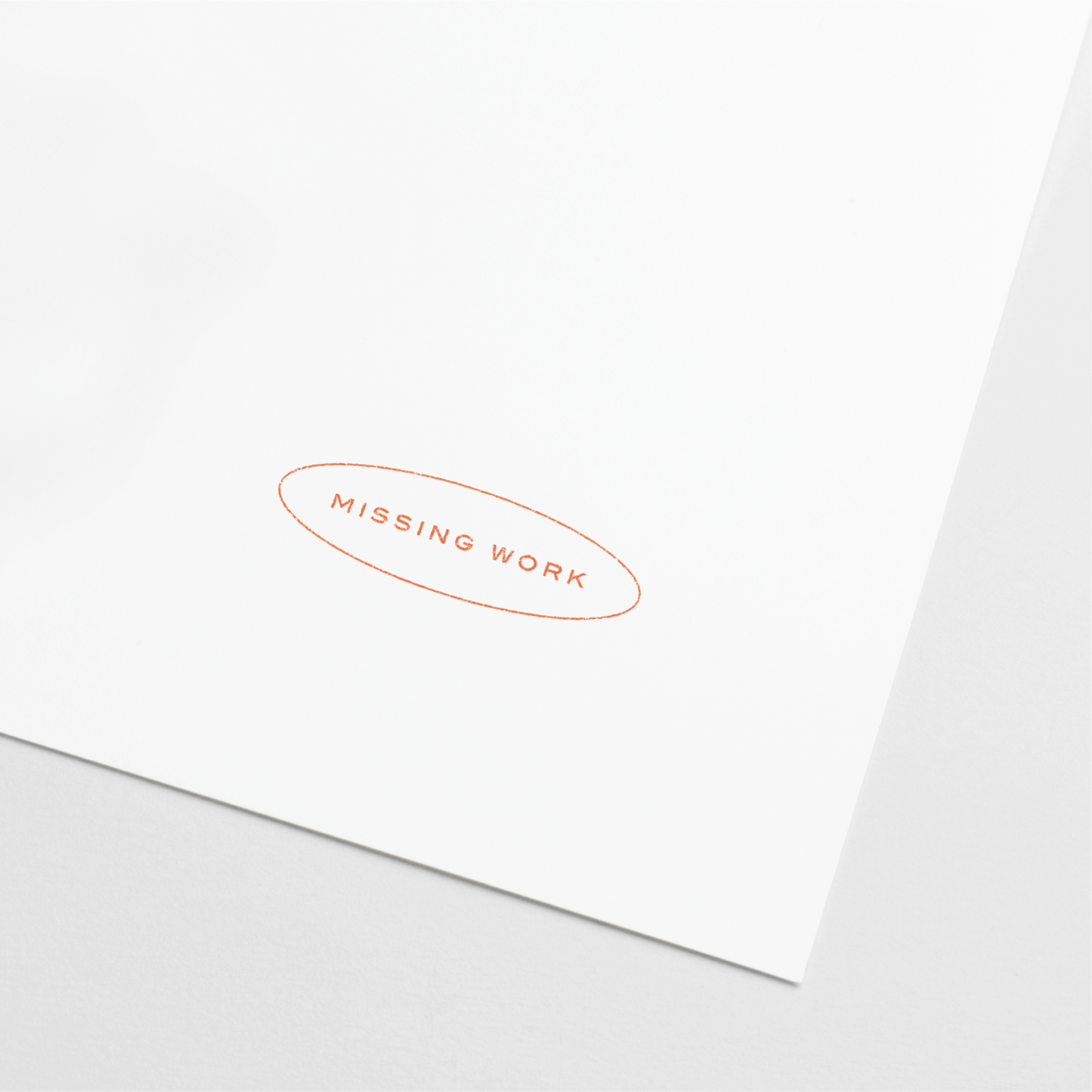 "Missing Work" Teacher Stamp