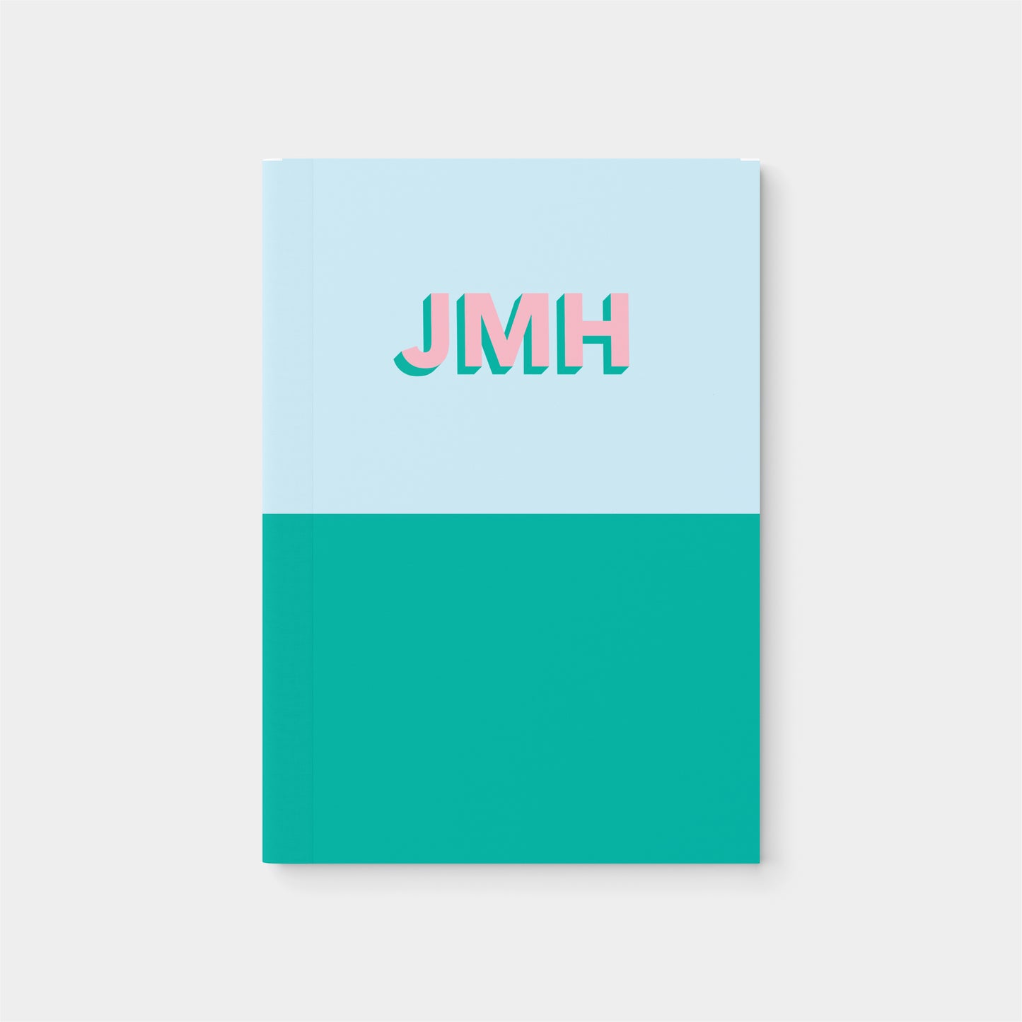 Modern Monogram Softcover Notebook