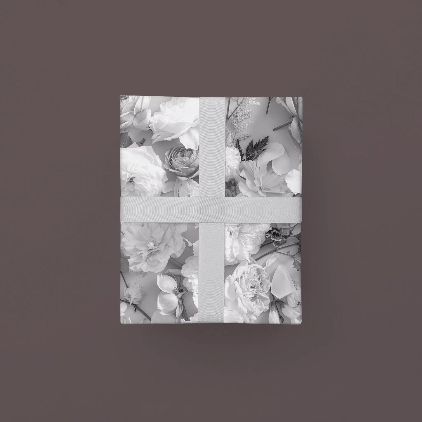 Monochrome Floral Gift Wrap II
