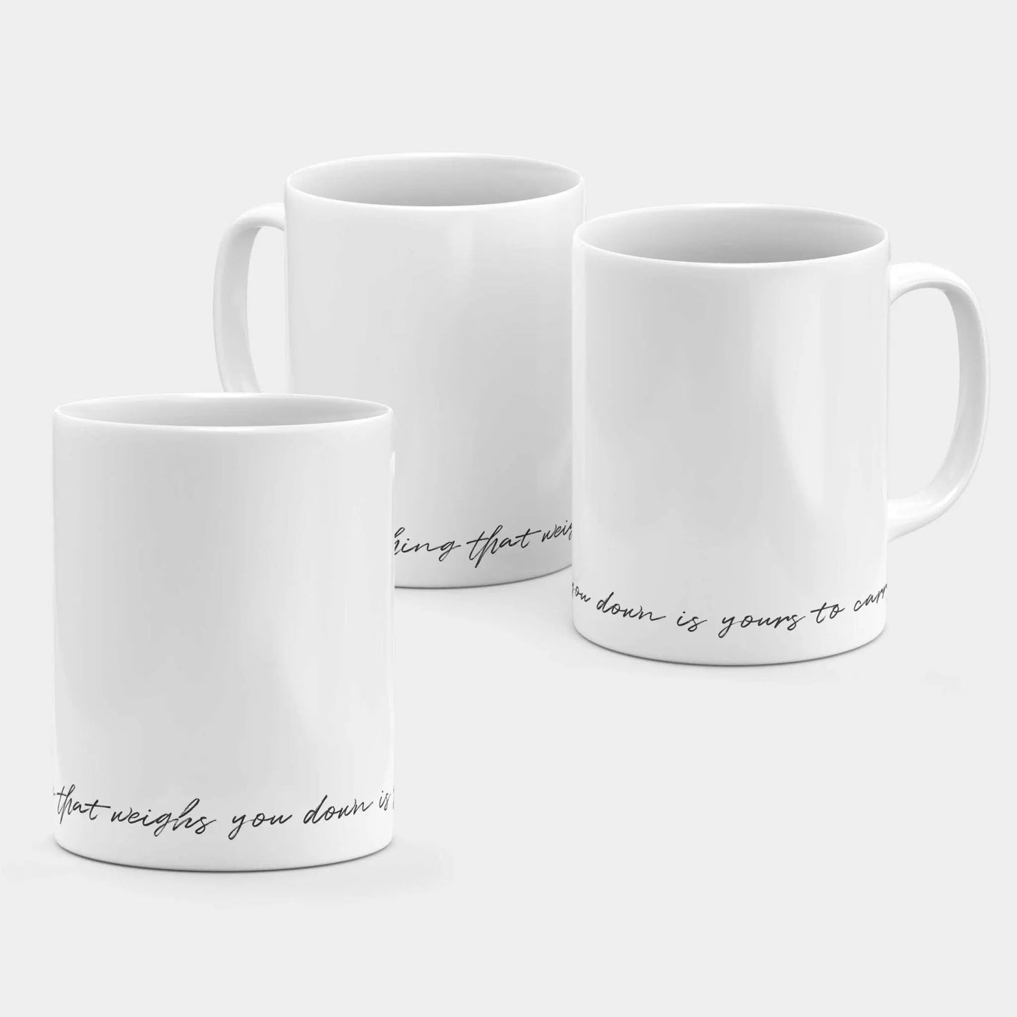 Not Everything that Weighs... Mug