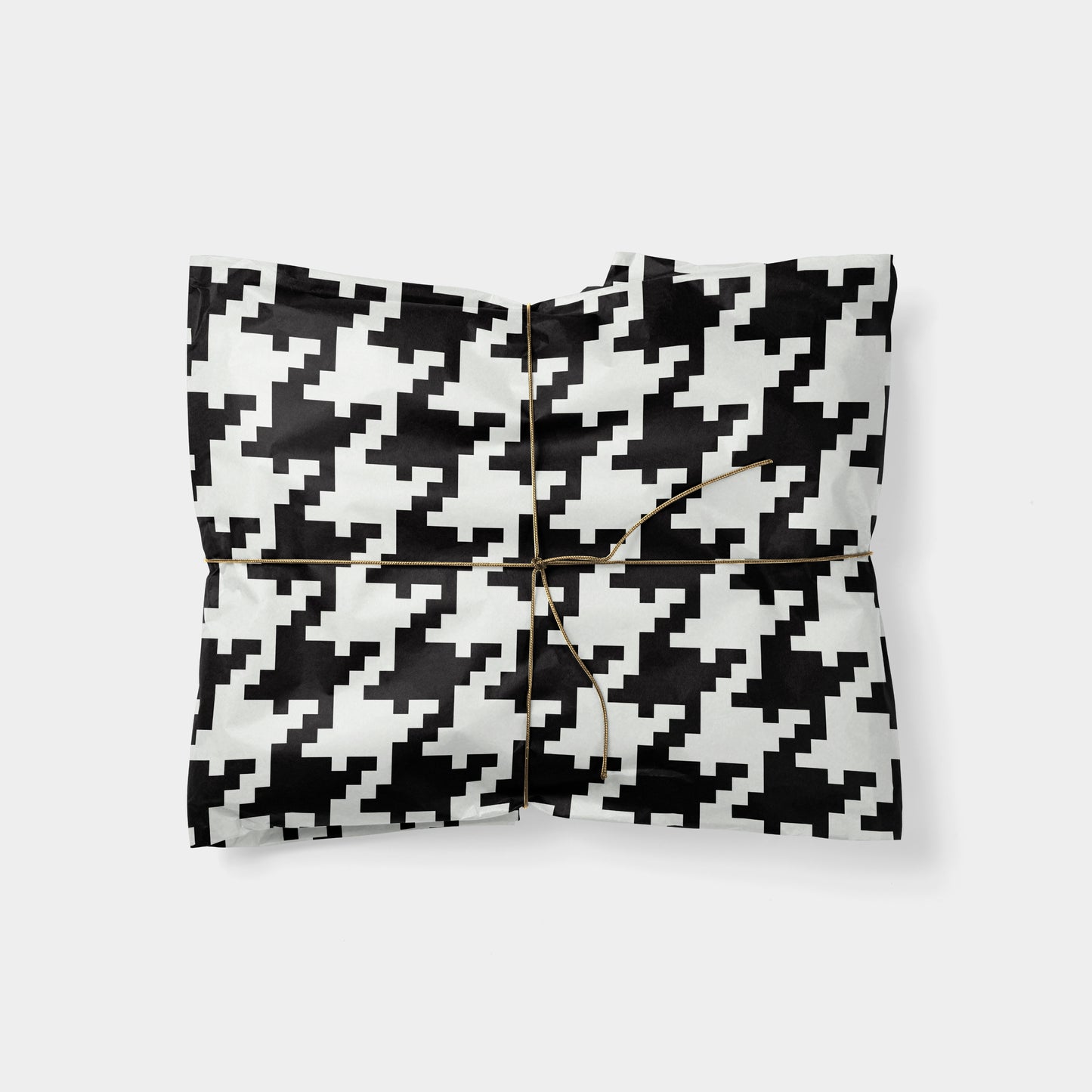 Oversized Houndstooth Gift Wrap