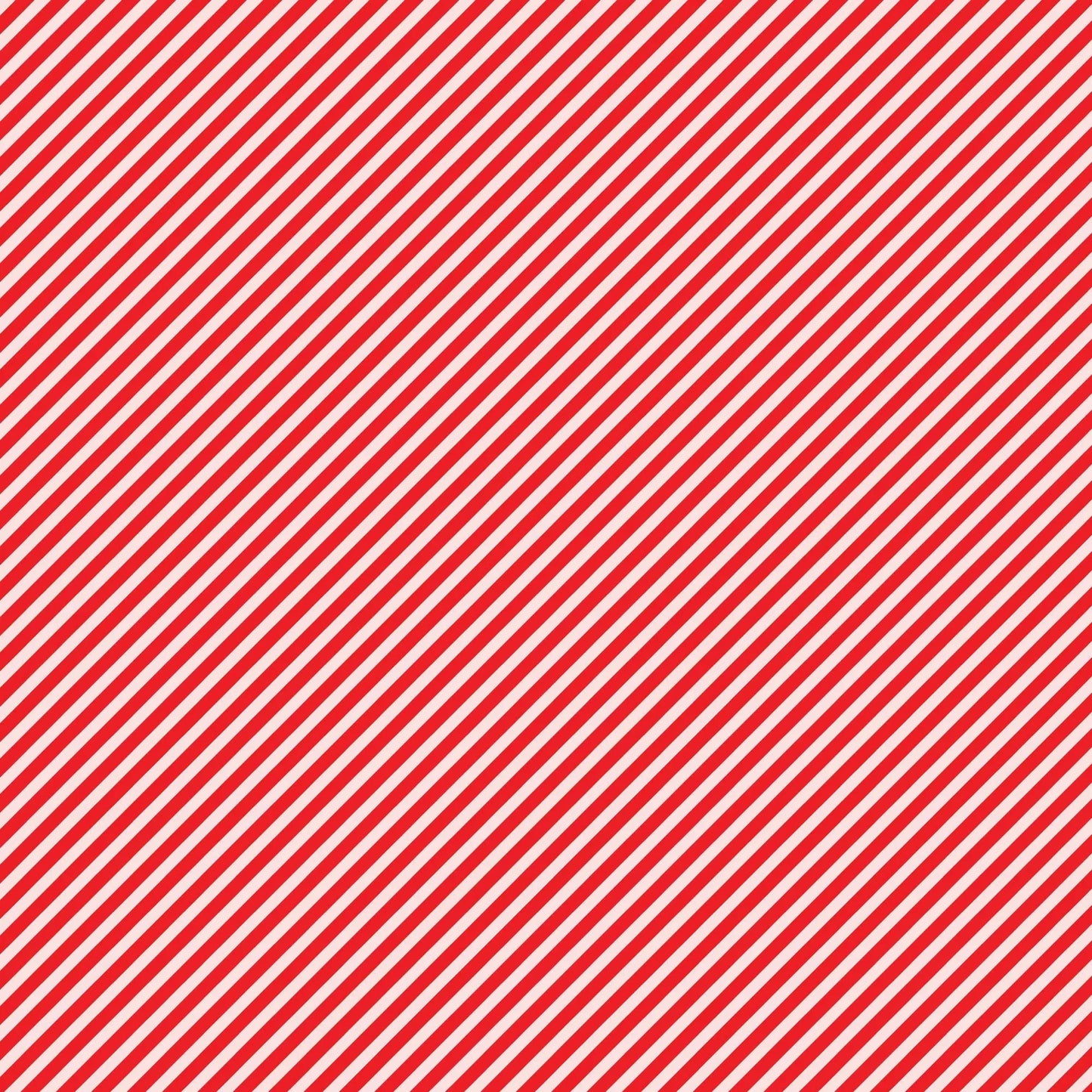 Red & White Stripe Christmas Gift Wrap