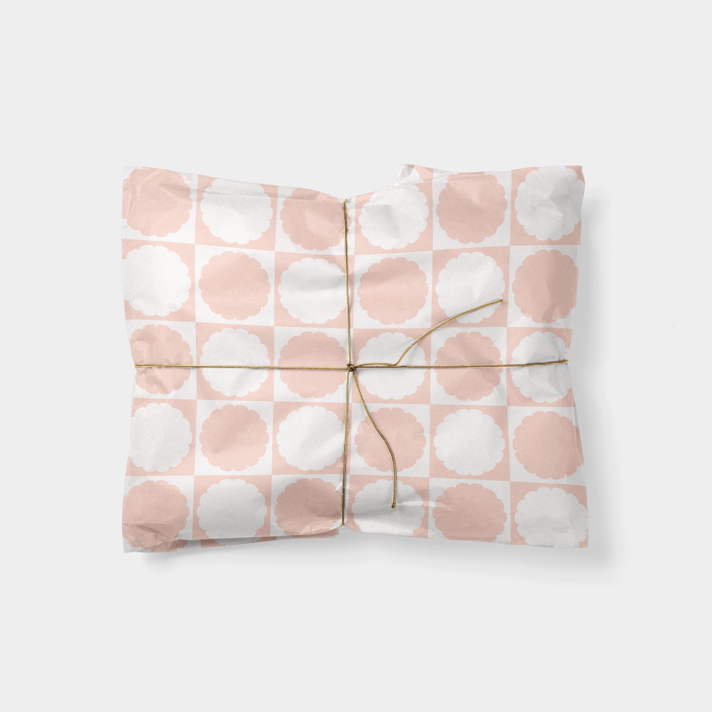 Scallop Checker Gift Wrap