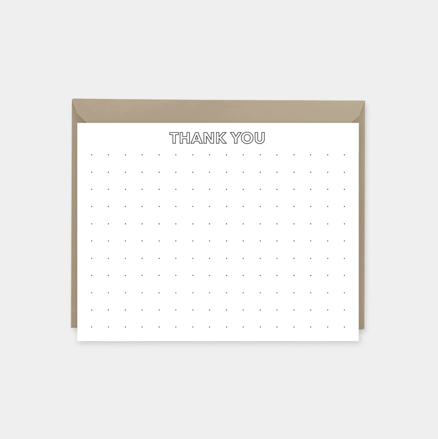 Square Microdot Grid Note Cards