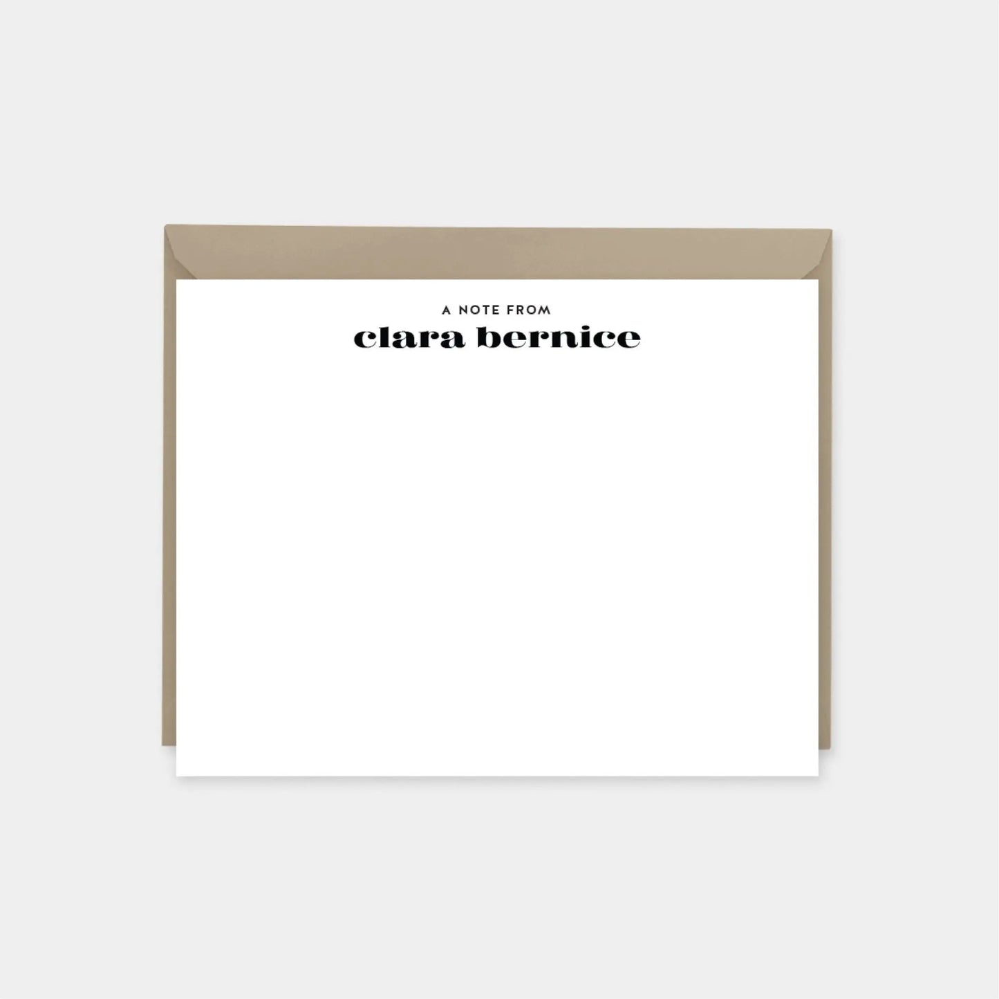 Stylish Personalized Note Cards VII