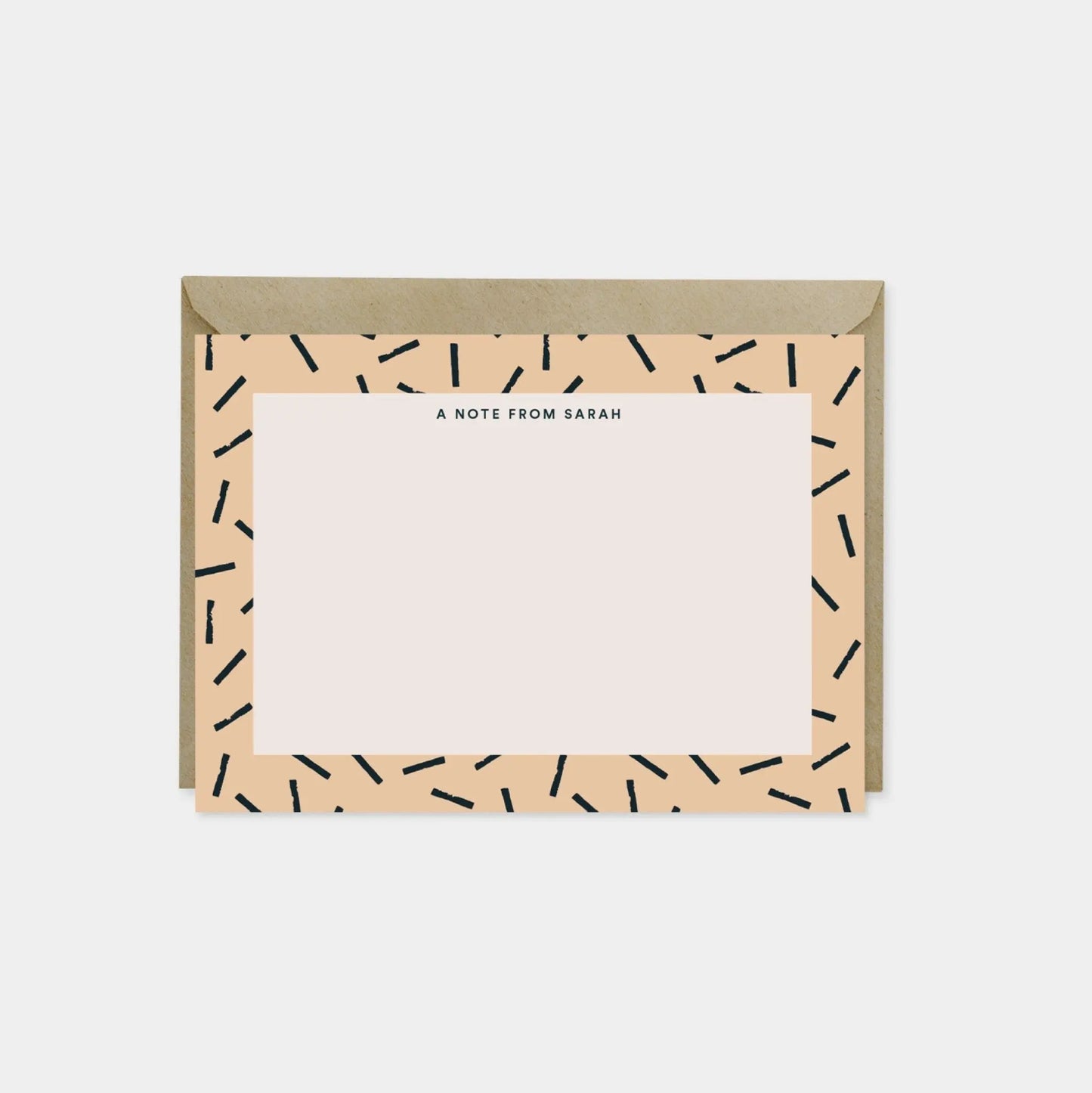Terracotta Pattern Border Note Cards