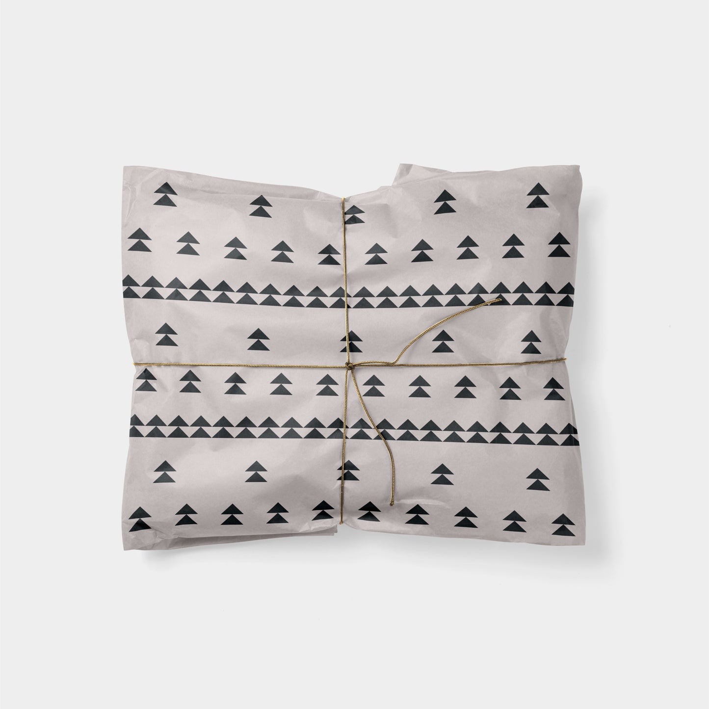 Triangle Tree Field Holiday Gift Wrap