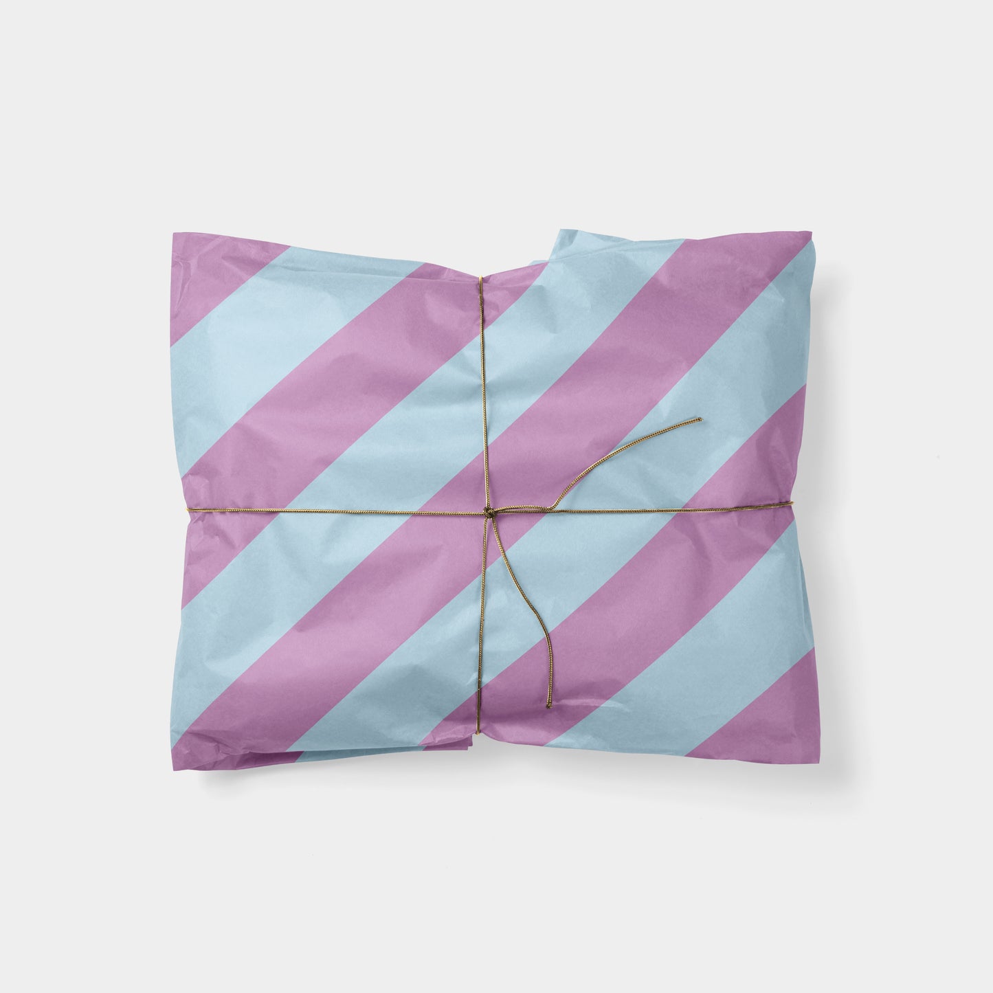 Violet and Sky Blue Stripe Gift Wrap