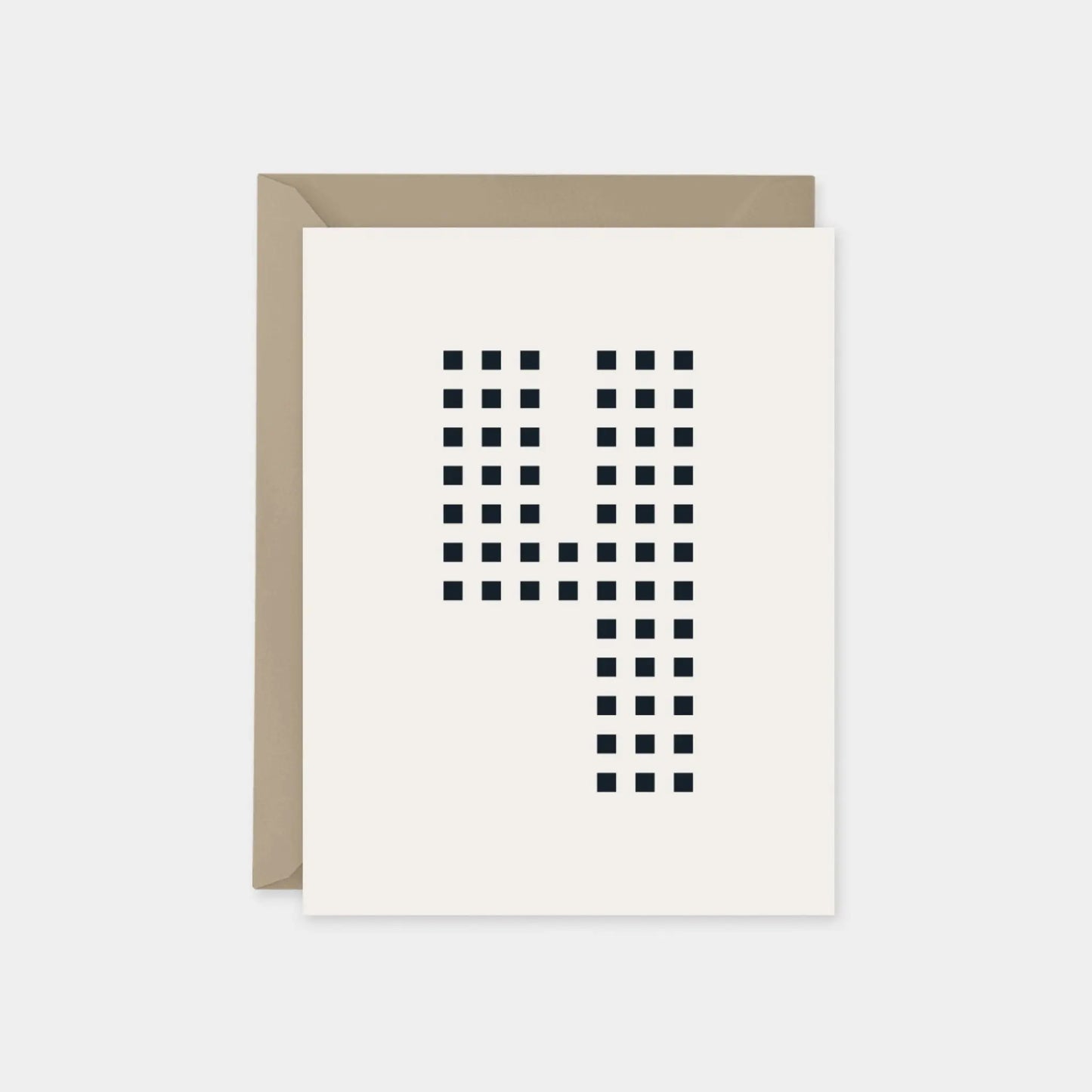 Age 4 Dotted Number Square Birthday Card