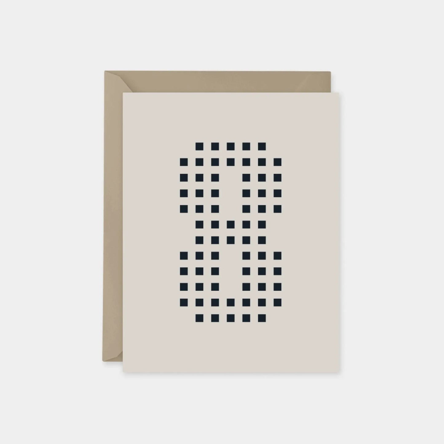 Age 8 Dotted Number Square Birthday Card