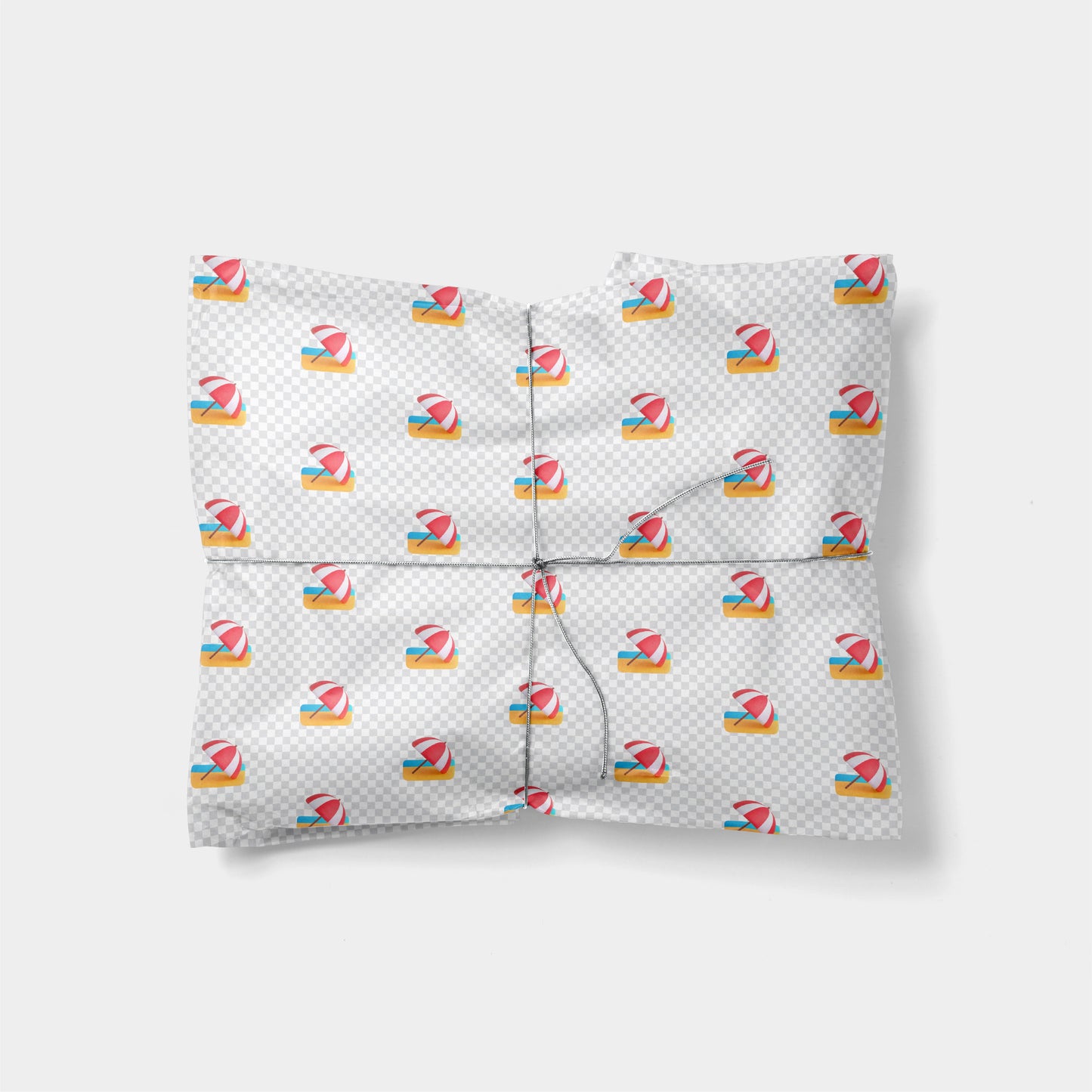 Beach Umbrella Vacation Emoji Gift Wrap