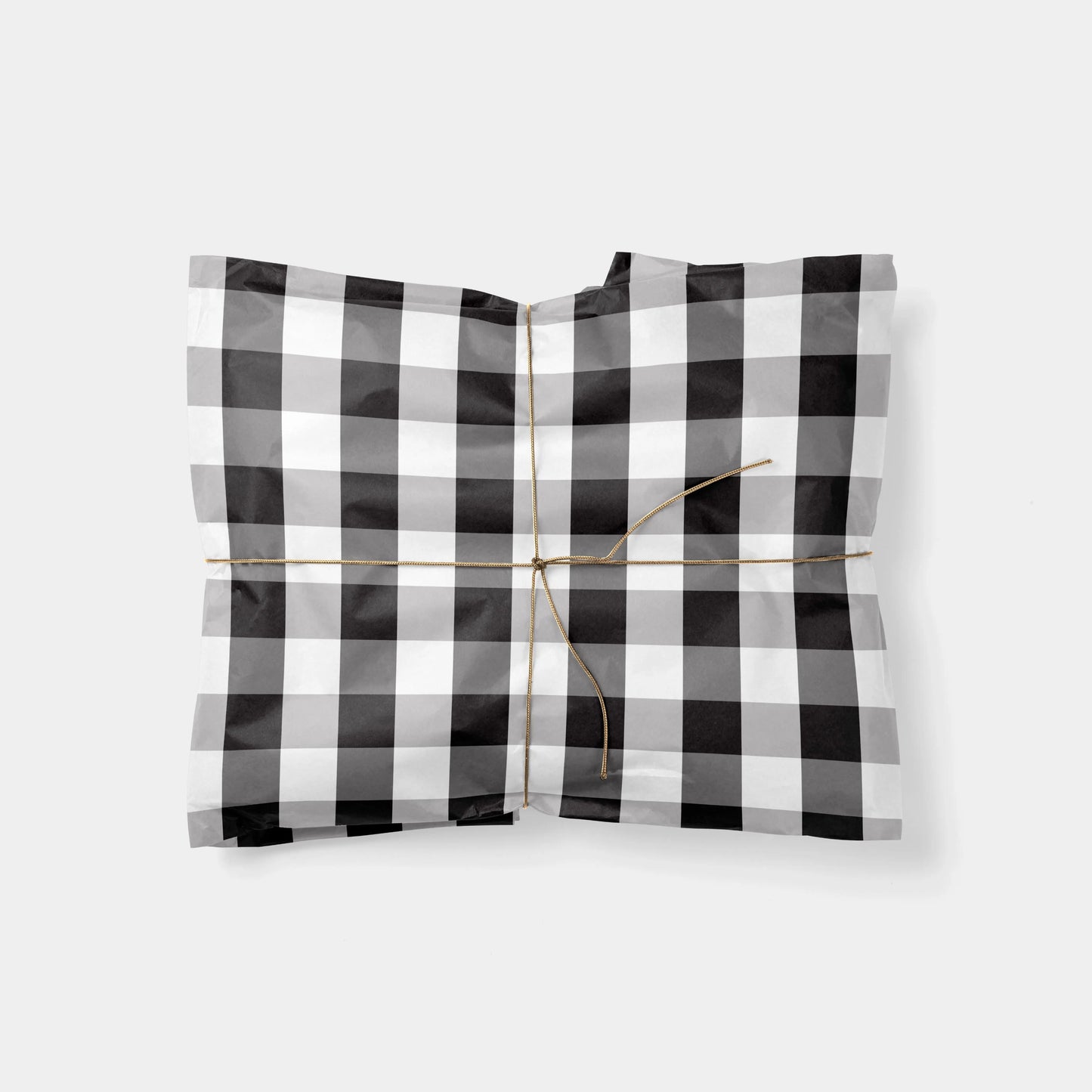 Big Black Gingham Gift Wrap