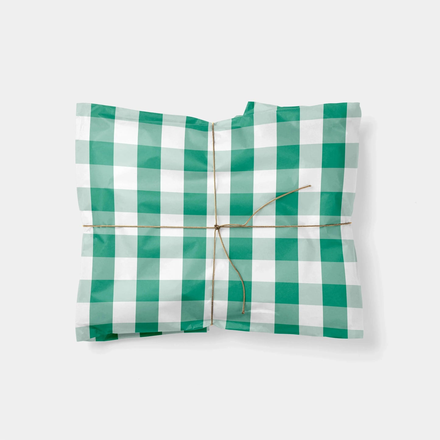 Big Green Gingham Gift Wrap