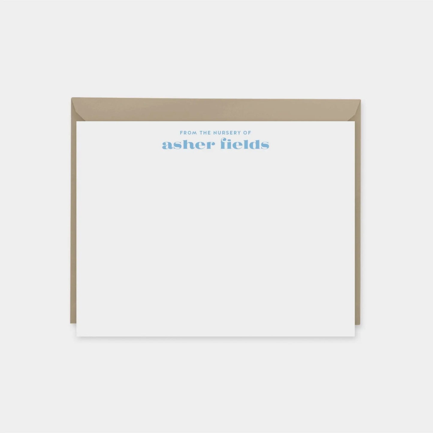Blue Gingham Note Cards