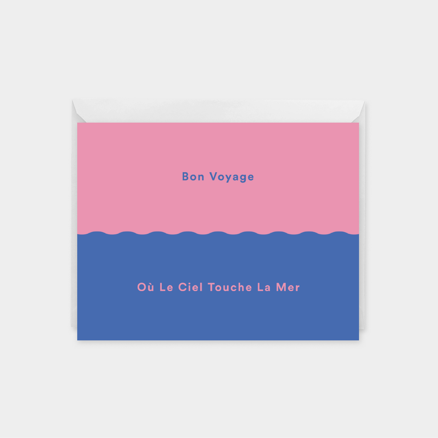 Bon Voyage IV "Où Le Ciel Touche La Mer" Card