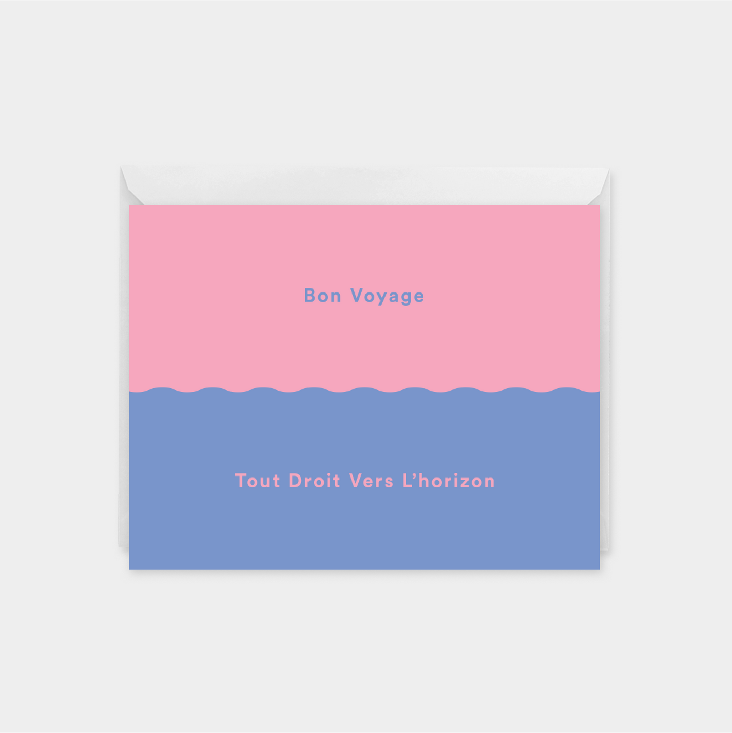 Bon Voyage VIII "Tout Droit Vers L’horizon" Card