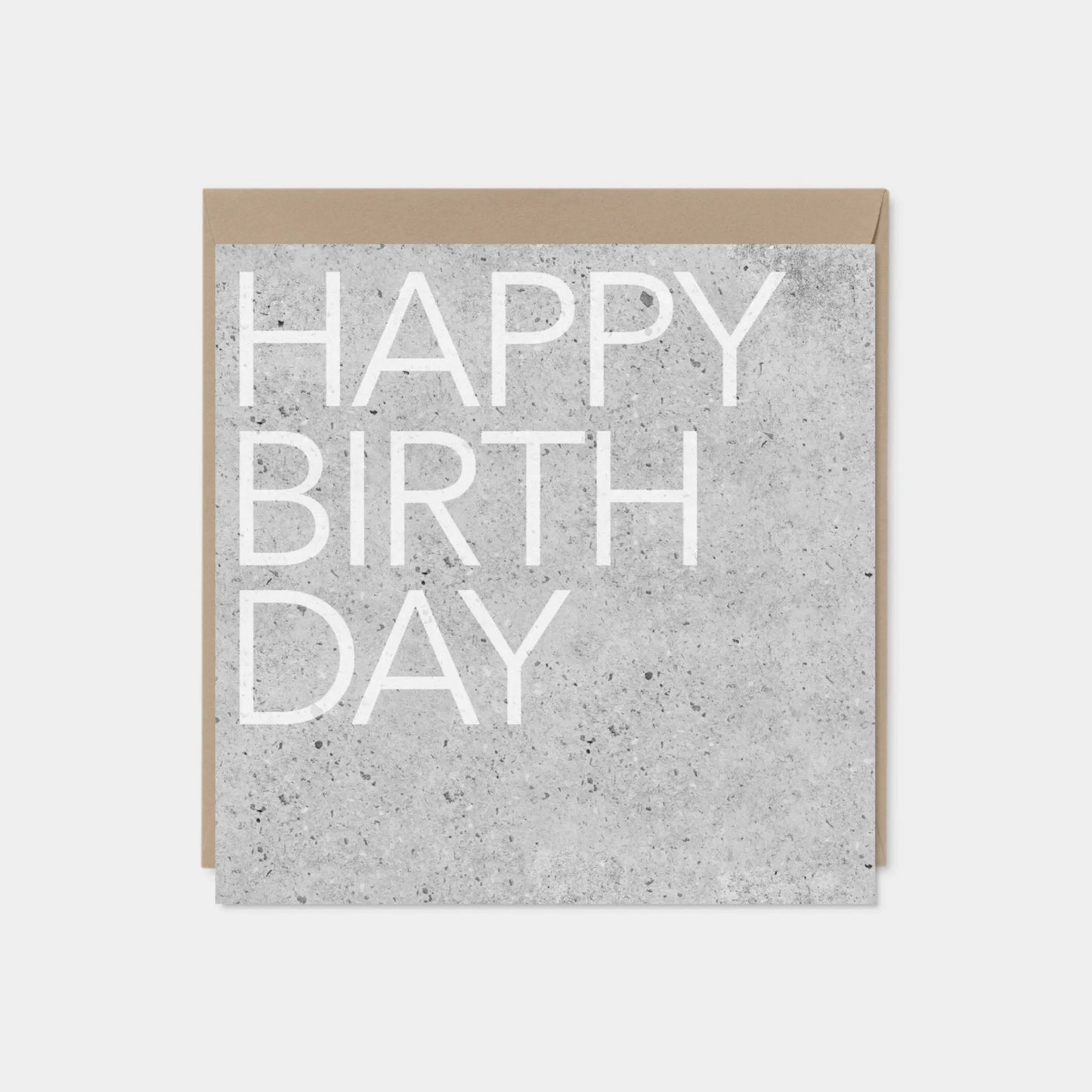 Cement Texture Birthday Card