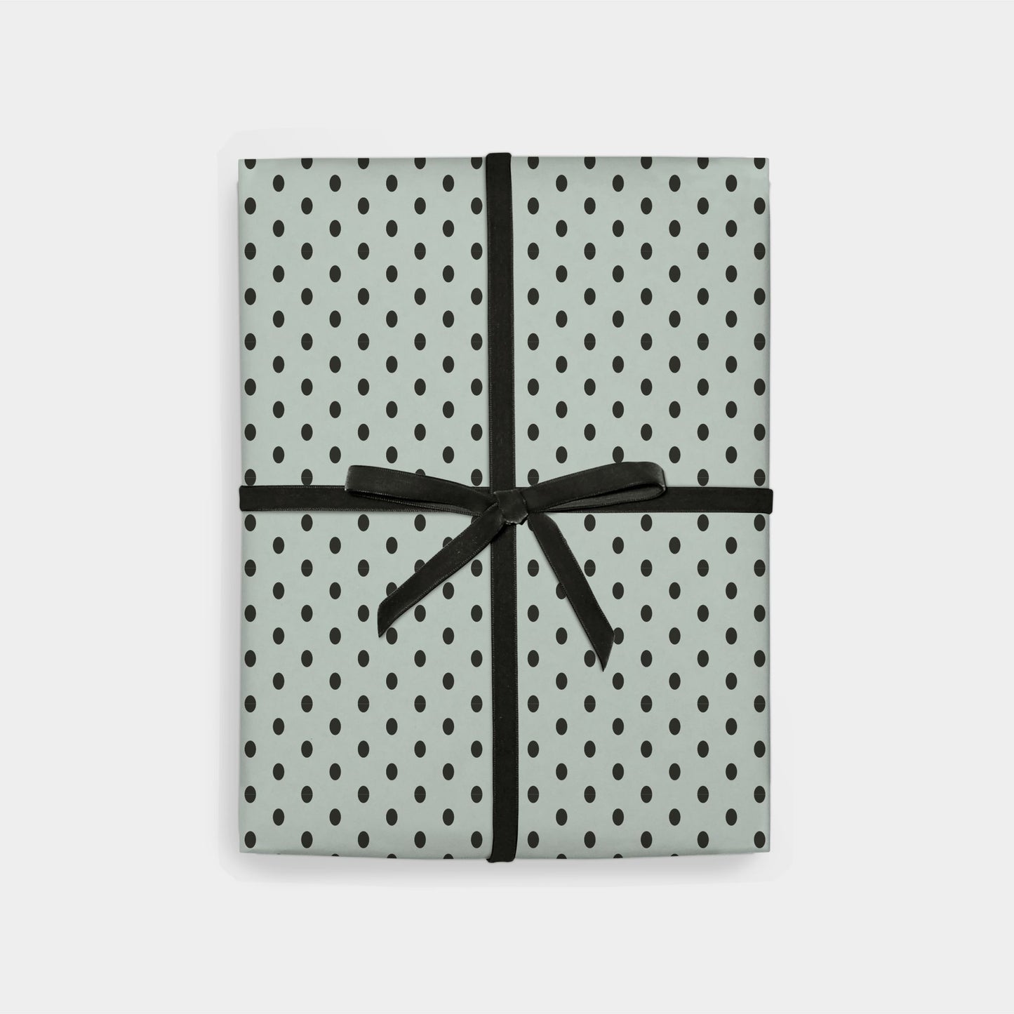 Classic Polka Dot Gift Wrap, Mint Green