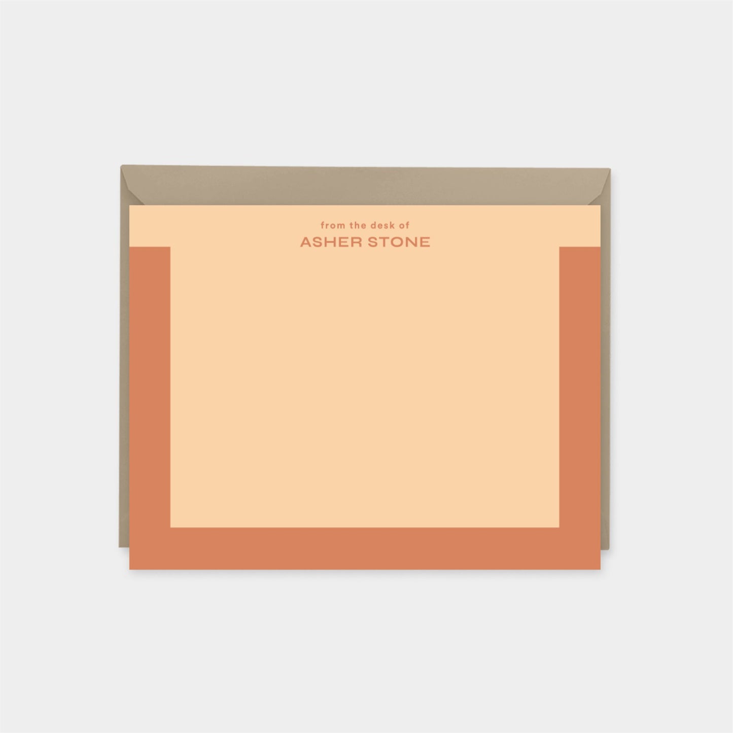 Color Block Bracket Note Card IV