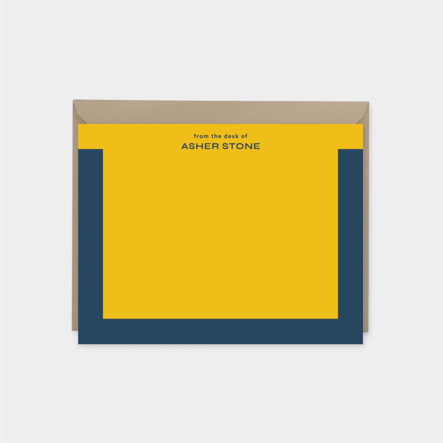 Color Block Bracket Note Cards III