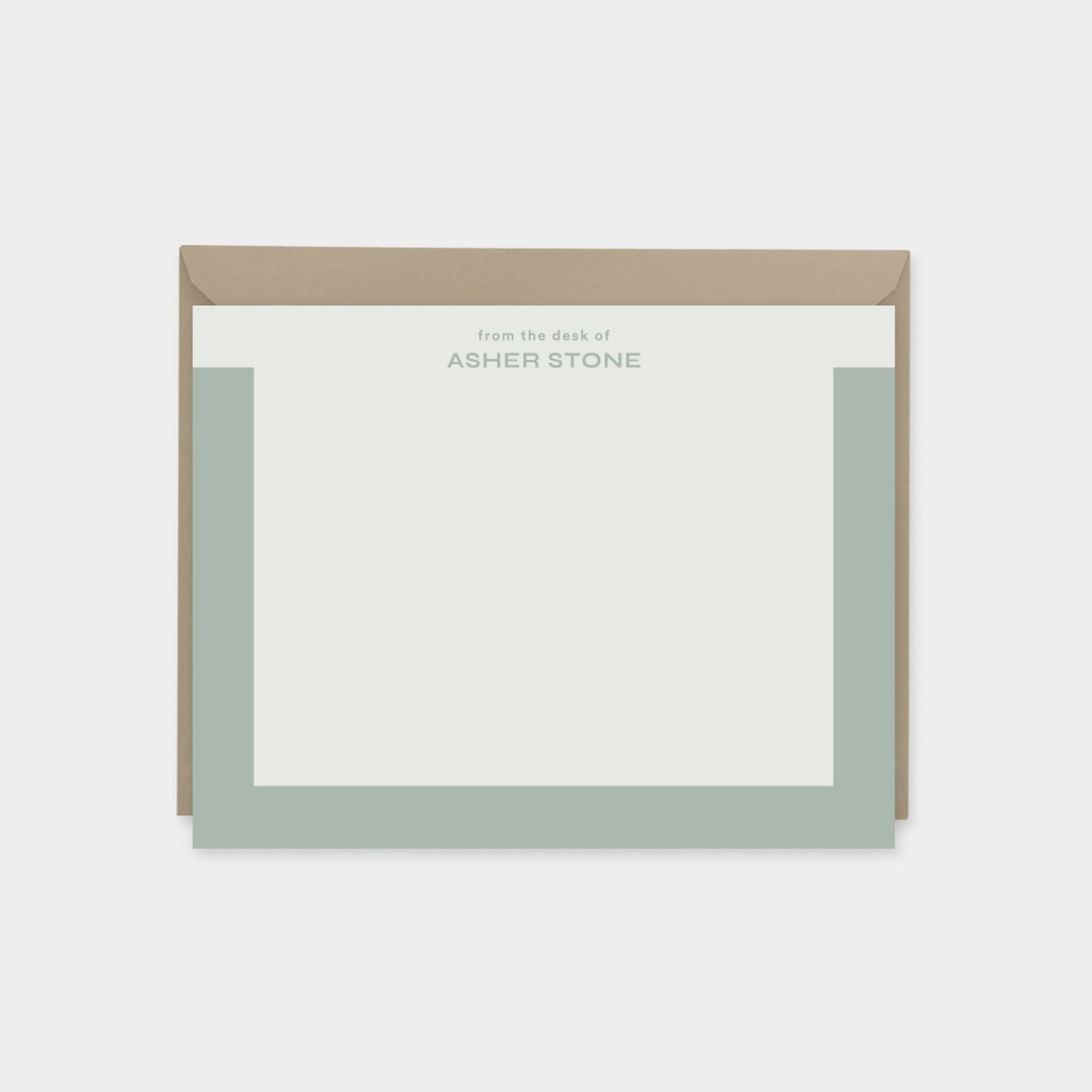 Color Block Bracket Note Cards