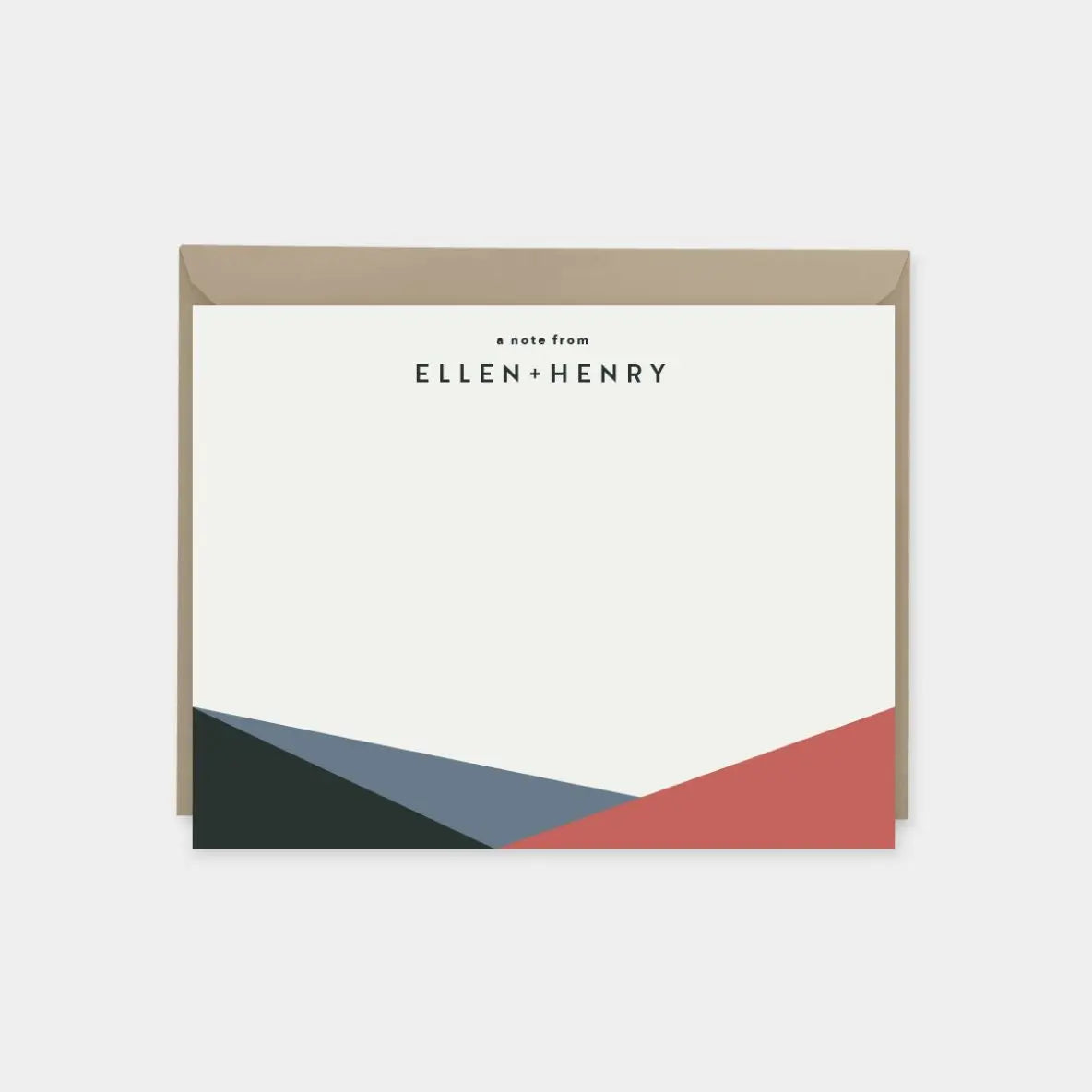 Color Block Note Cards III