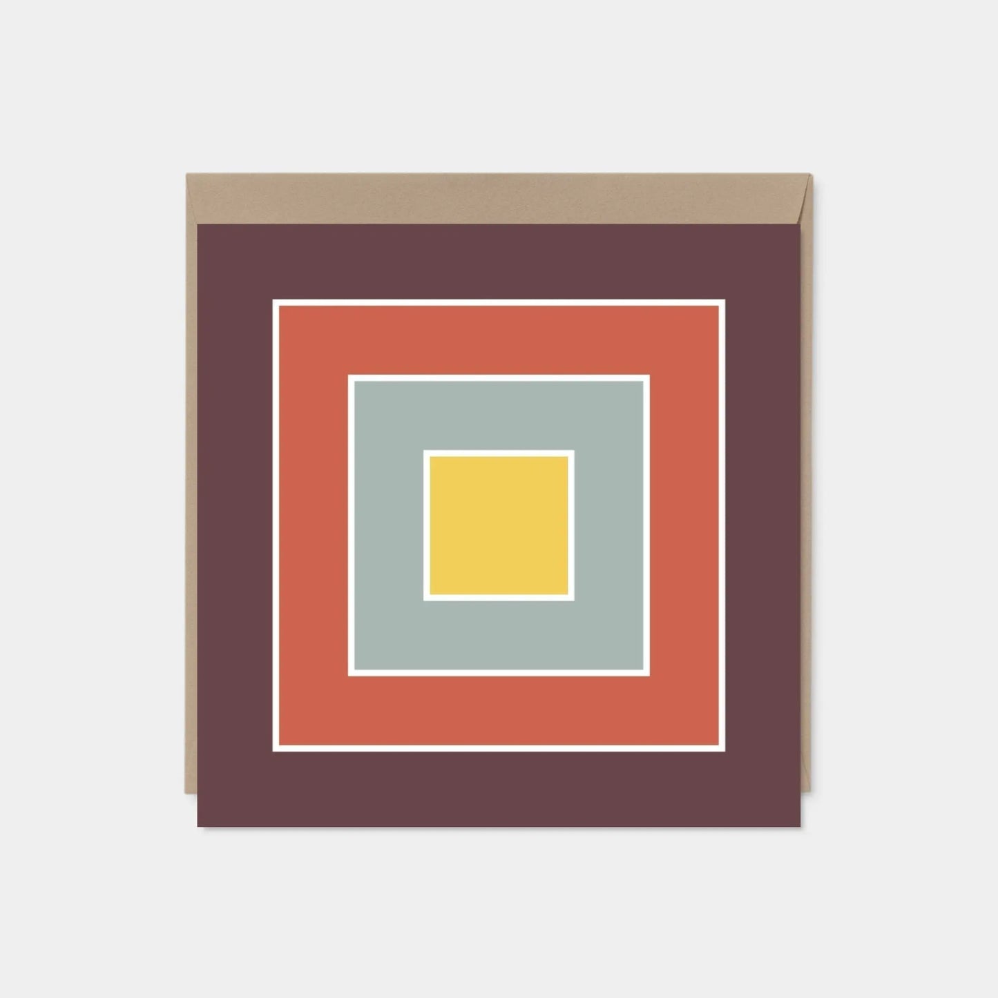 Color Block Square Card II