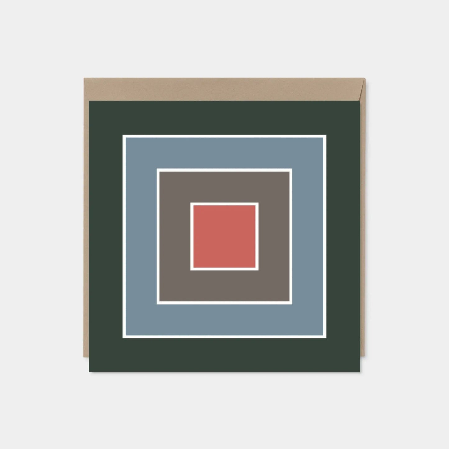 Color Block Square Card III