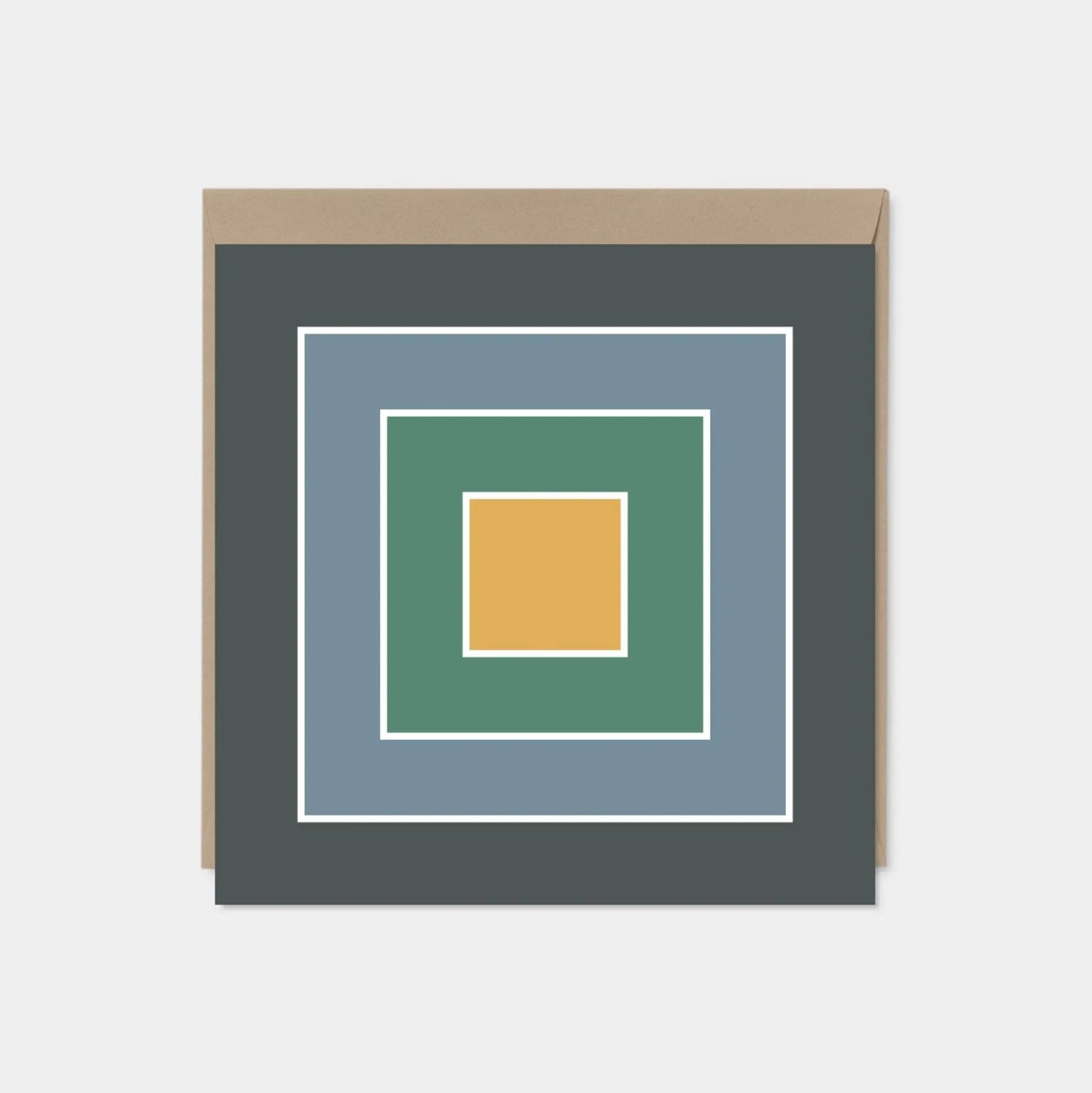 Color Block Square Card IV