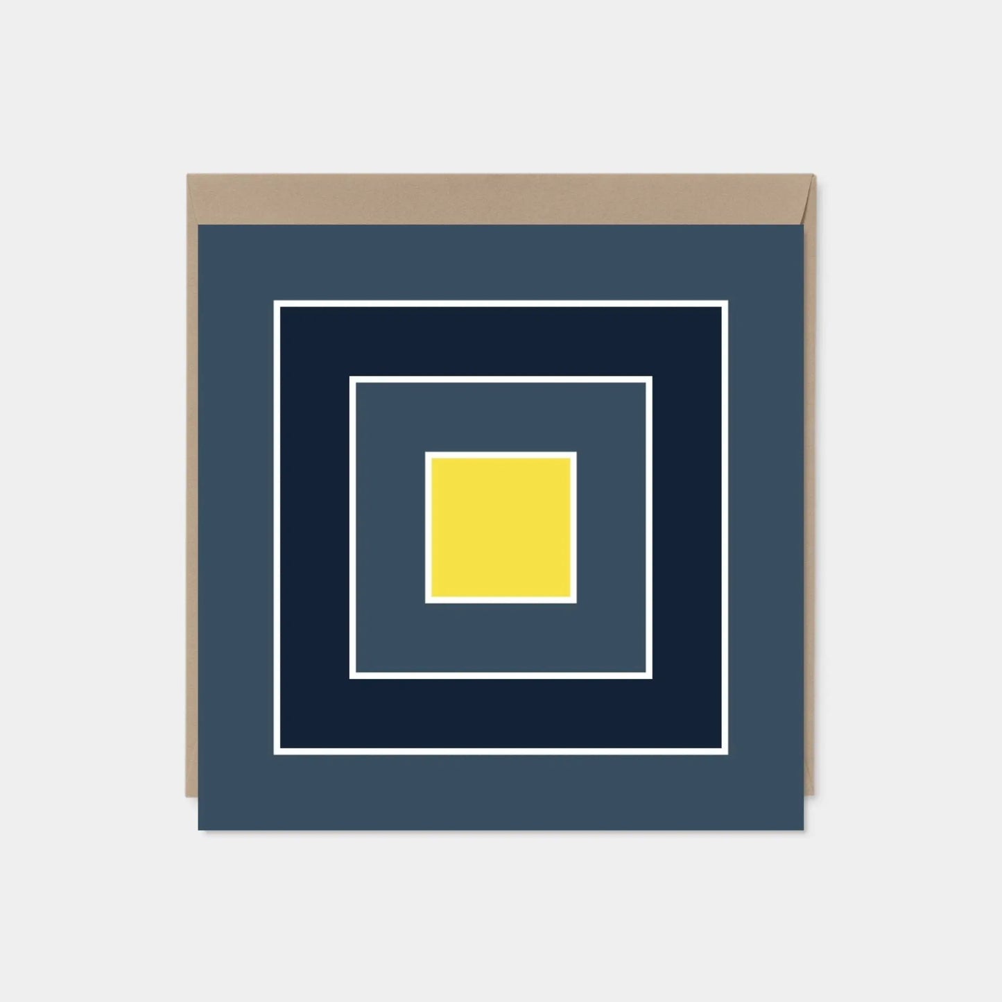 Color Block Square Card VI
