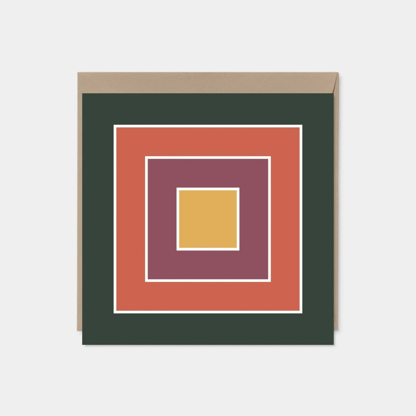 Color Block Square Card