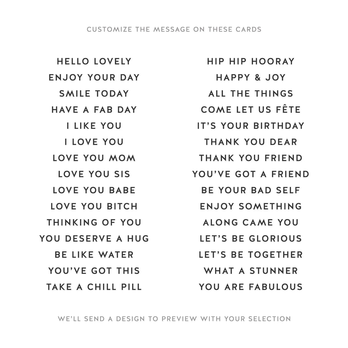 "Come Let Us Fete" Brush Pattern Card