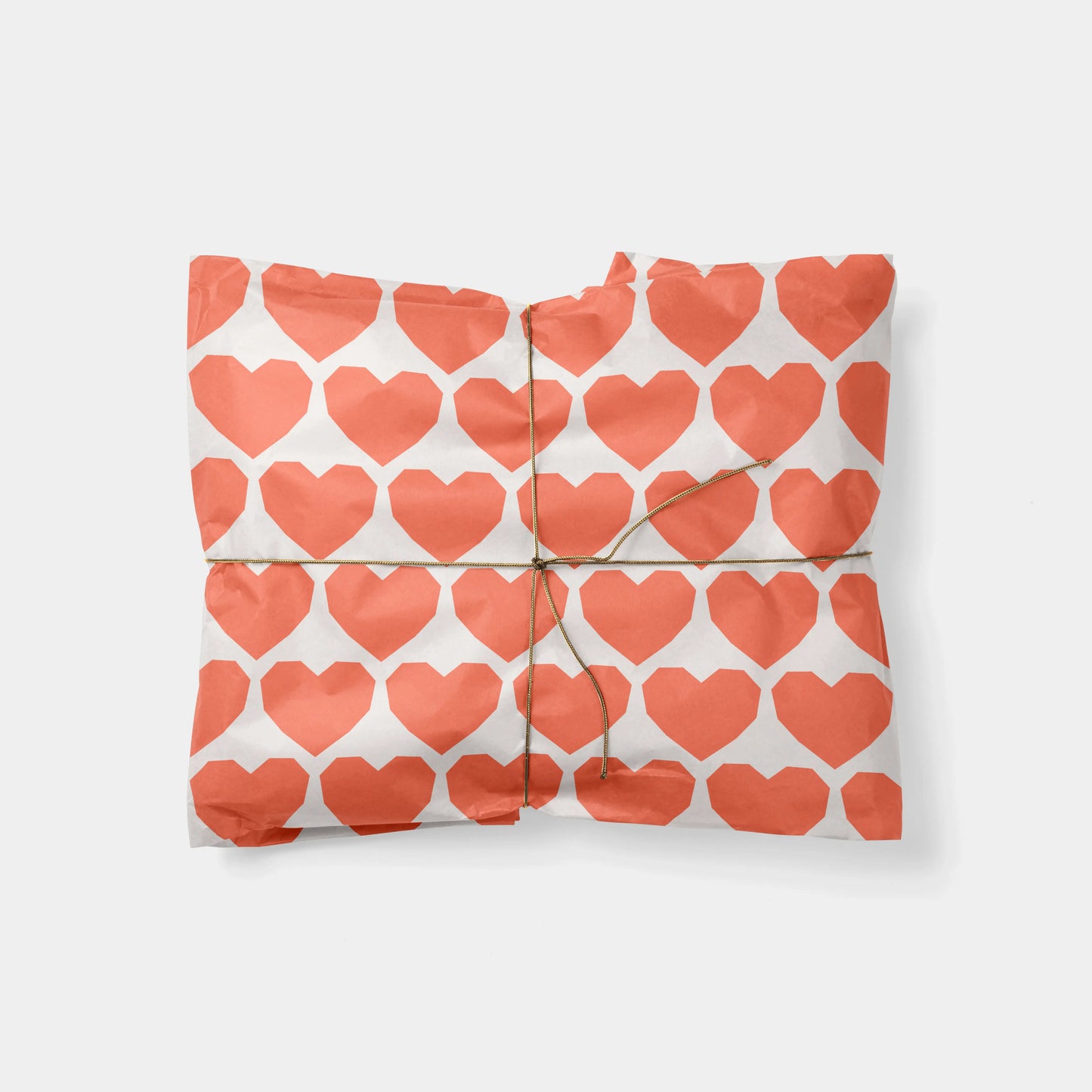 Cut Paper Hearts Gift Wrap IX