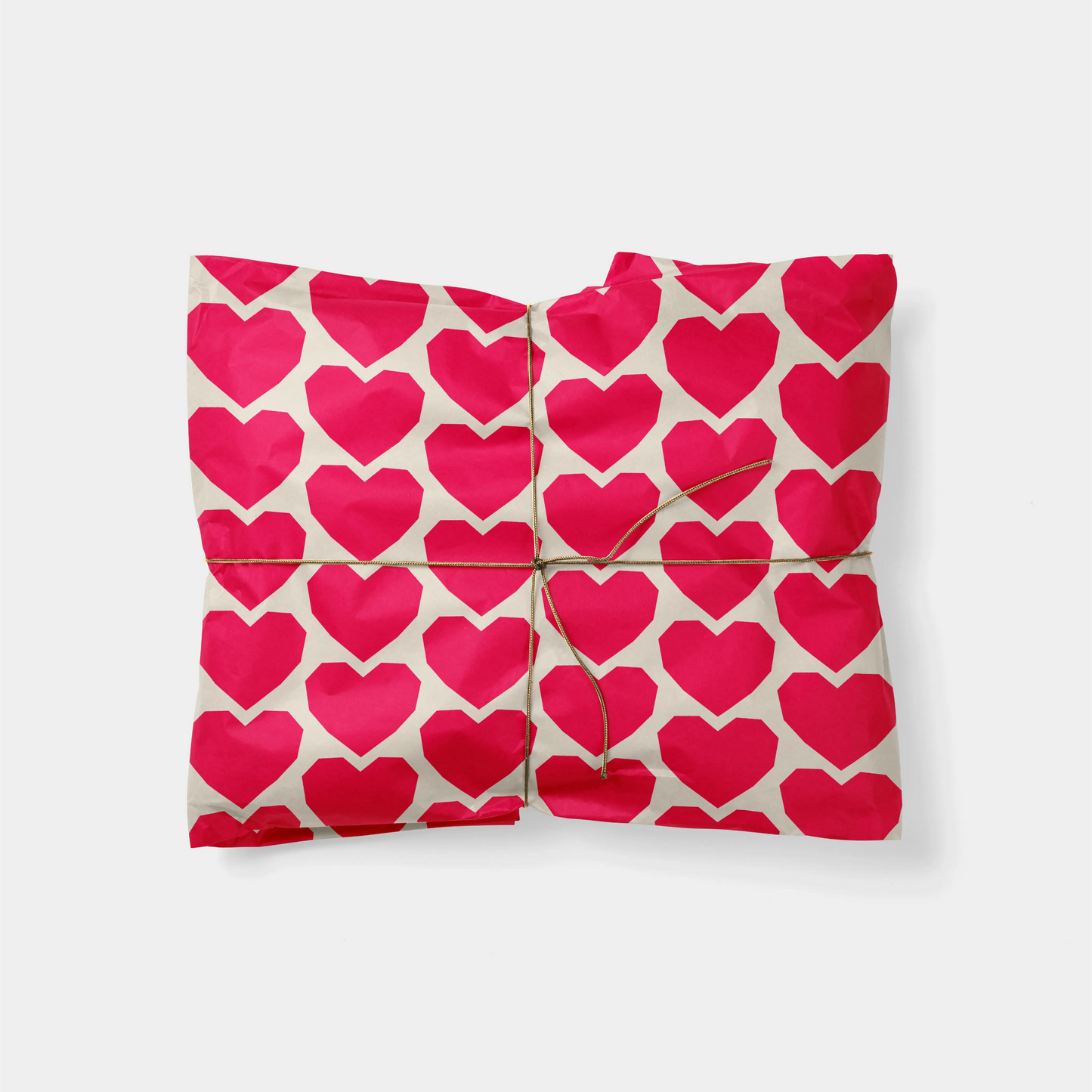 Cut Paper Hearts Gift Wrap V