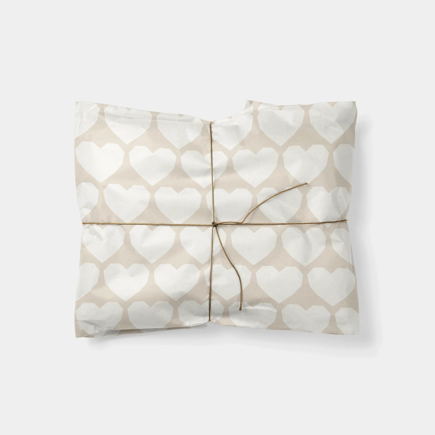 Cut Paper Hearts Gift Wrap VI