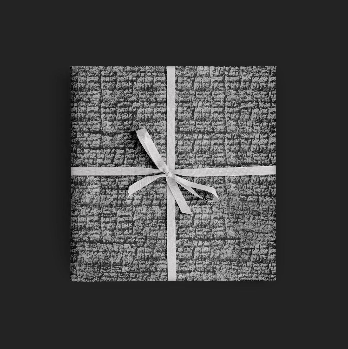 Dark Tropical Palm Trunk Gift Wrap