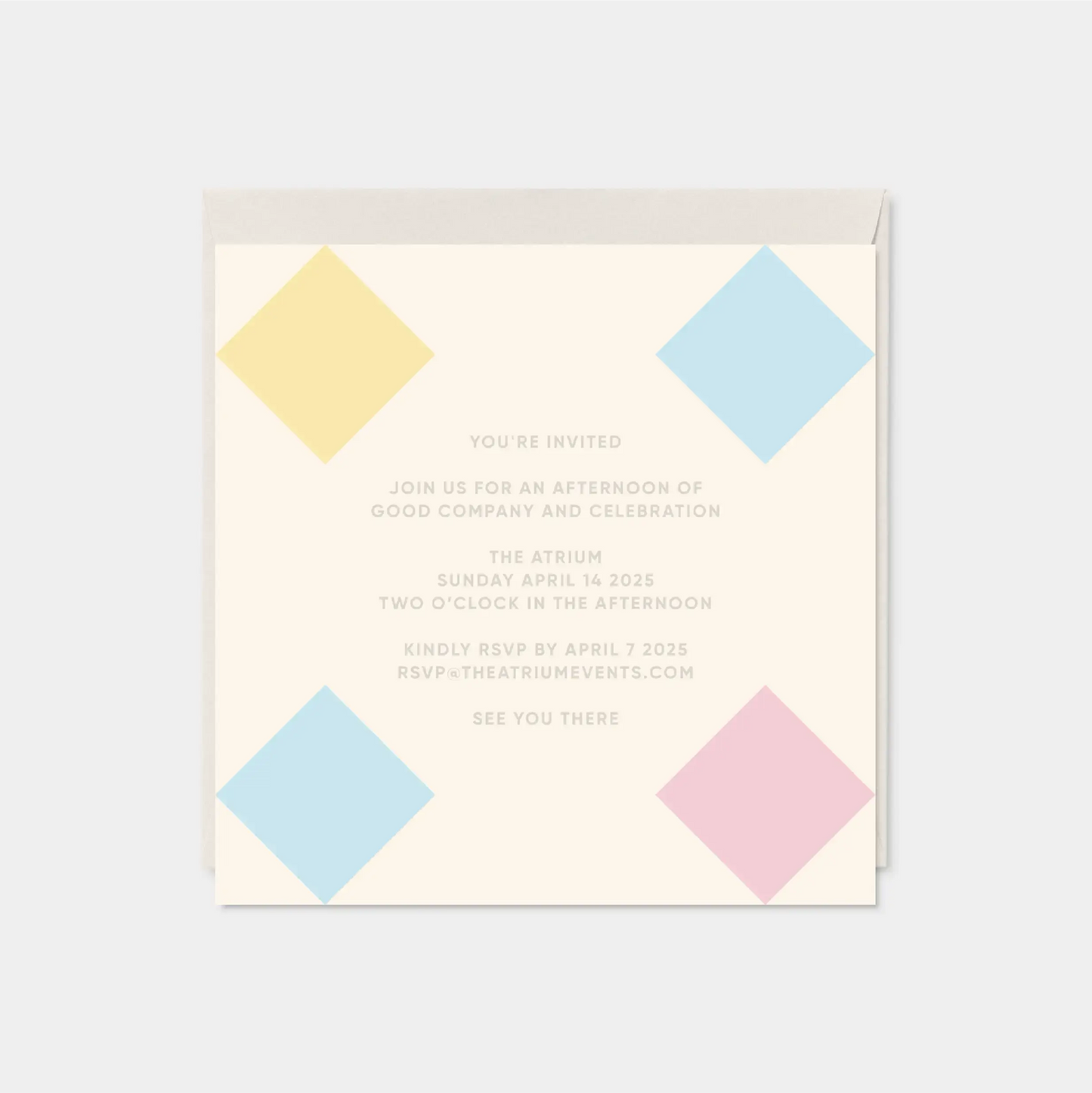 Diamond Rococo Square Card