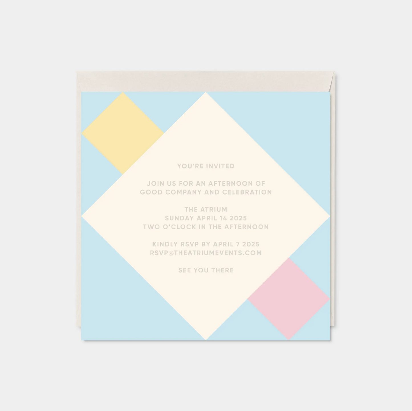 Diamond Rococo Square Card II