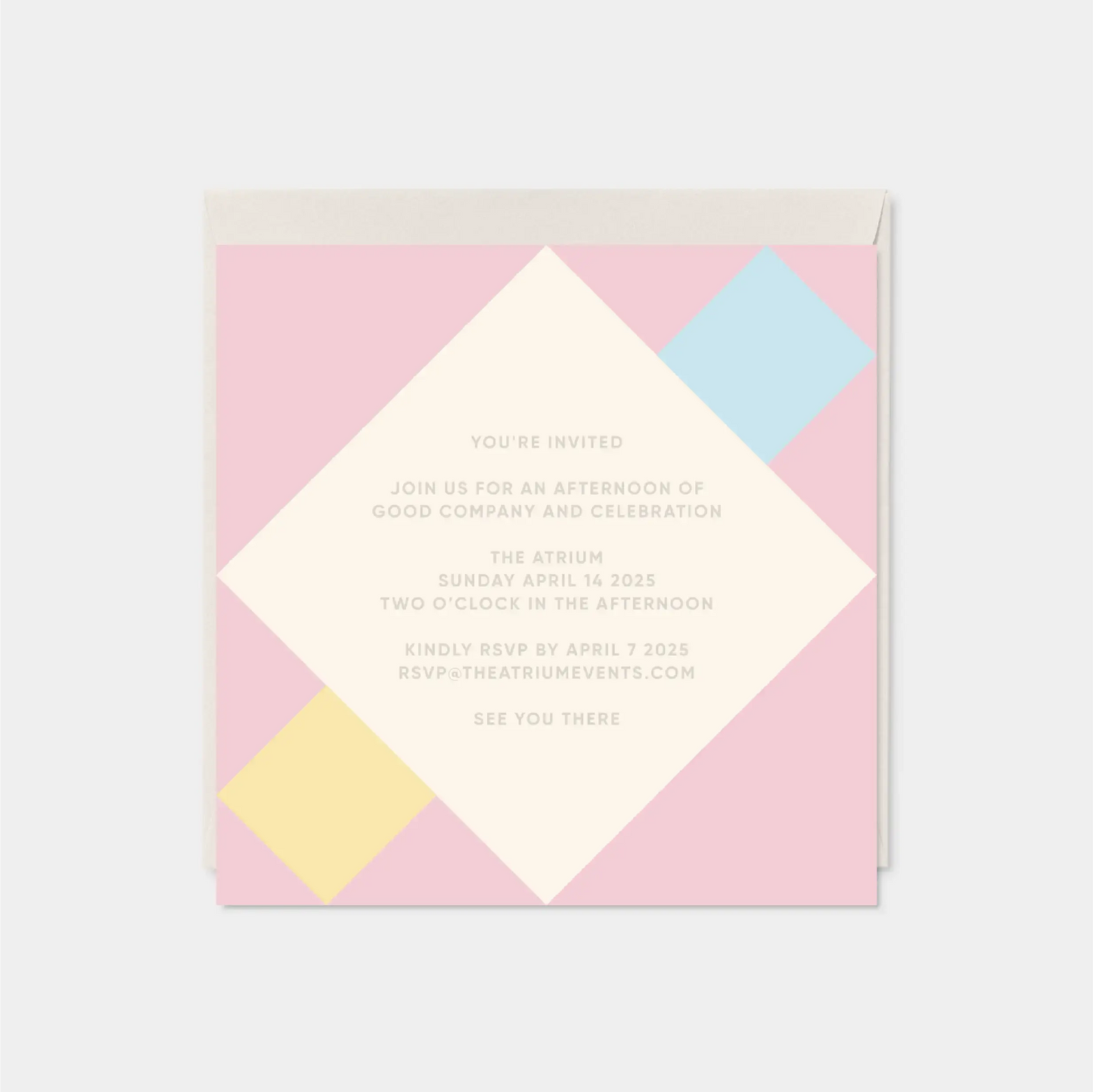 Diamond Rococo Square Card III