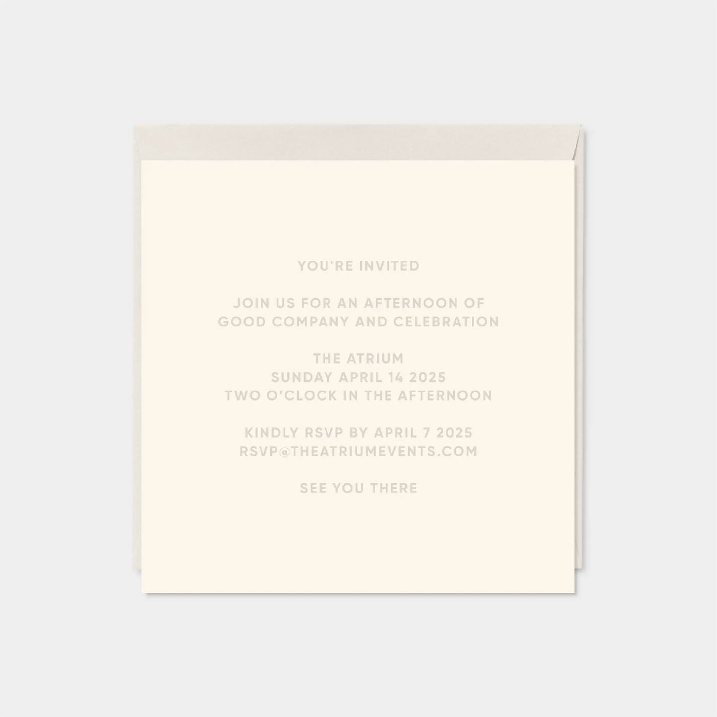 Diamond Rococo Square Card IV