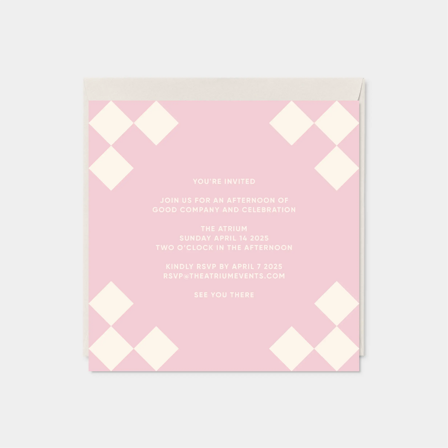 Diamond Rococo Square Card X