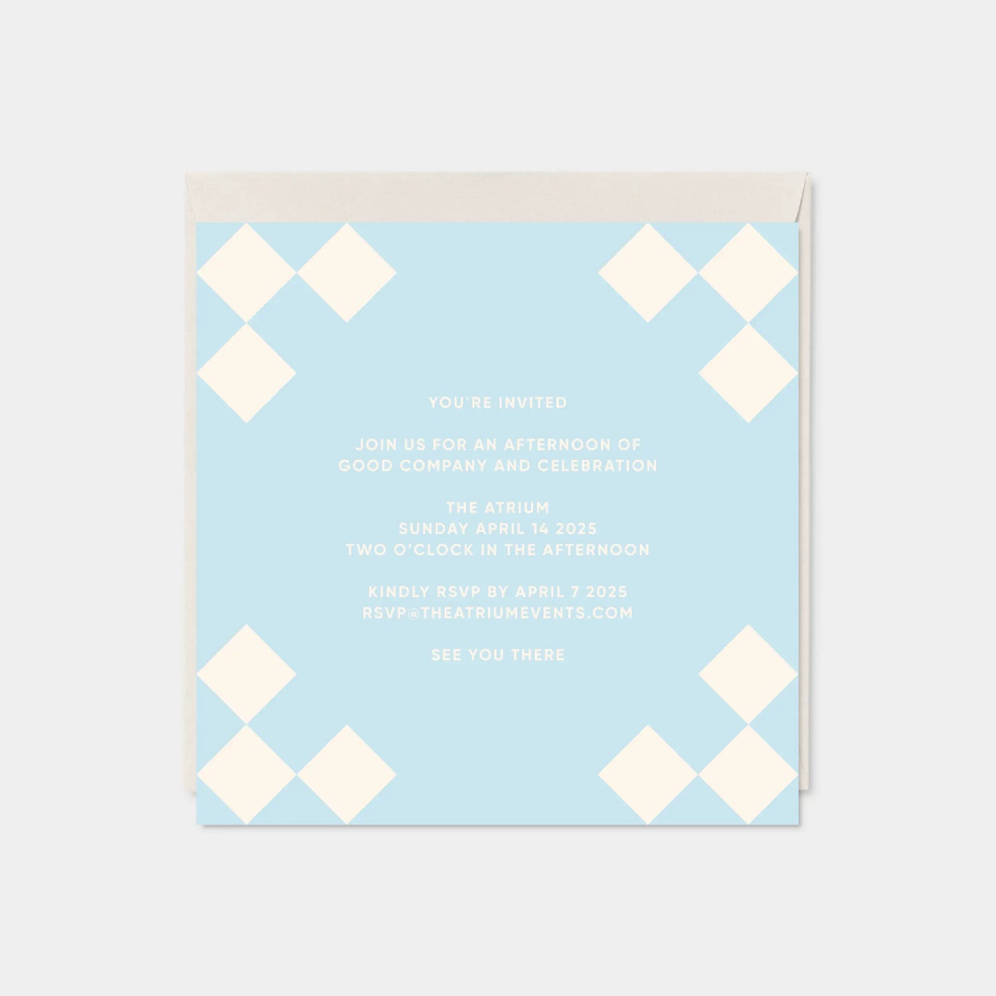 Diamond Rococo Square Card XI